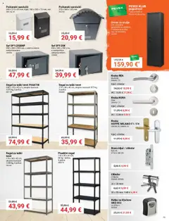 Pevex katalog | vrijedi od 24.07.2025 | Stranica: 19 | Proizvodi: Ormar, Kvaka, Sef, Regal