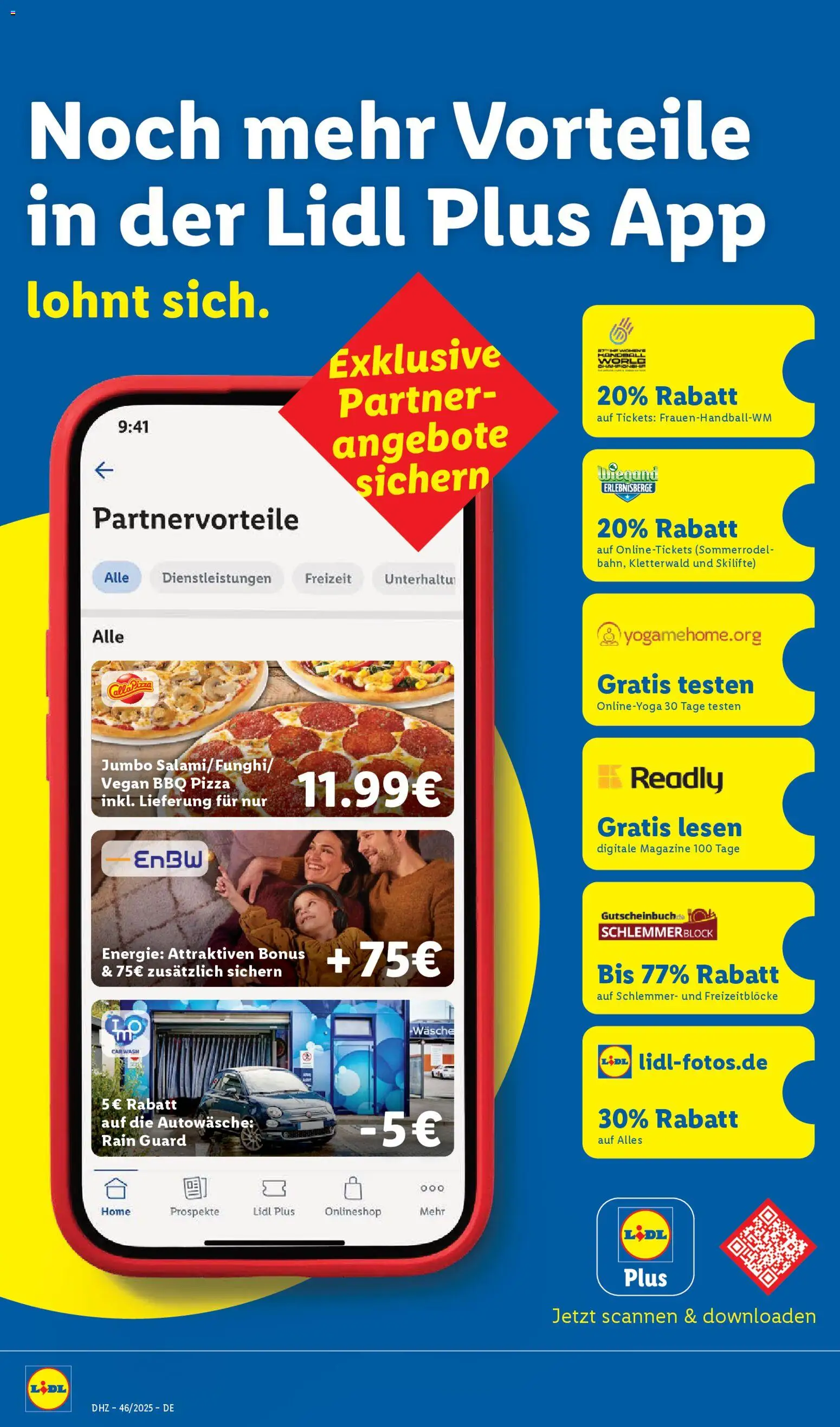 Lidl Prospekt Gedern – gültig ab 10.11.2025 | Seite: 28 | Produkte: Handball, Pizza