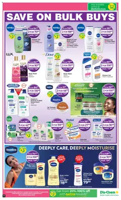 Dis-Chem Specials │ valid from 15.07.2025 | Page: 7 | Products: Bath, Body wash, Petroleum jelly, Lip therapy
