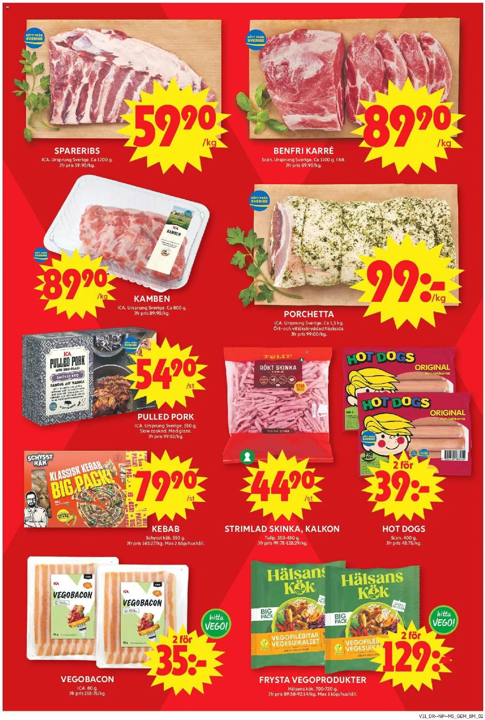 ICA Maxi reklamblad aktuell från 09.03.2026 | Sida: 4 | Produkter: Gem, Bacon, Skinka, Kalkon