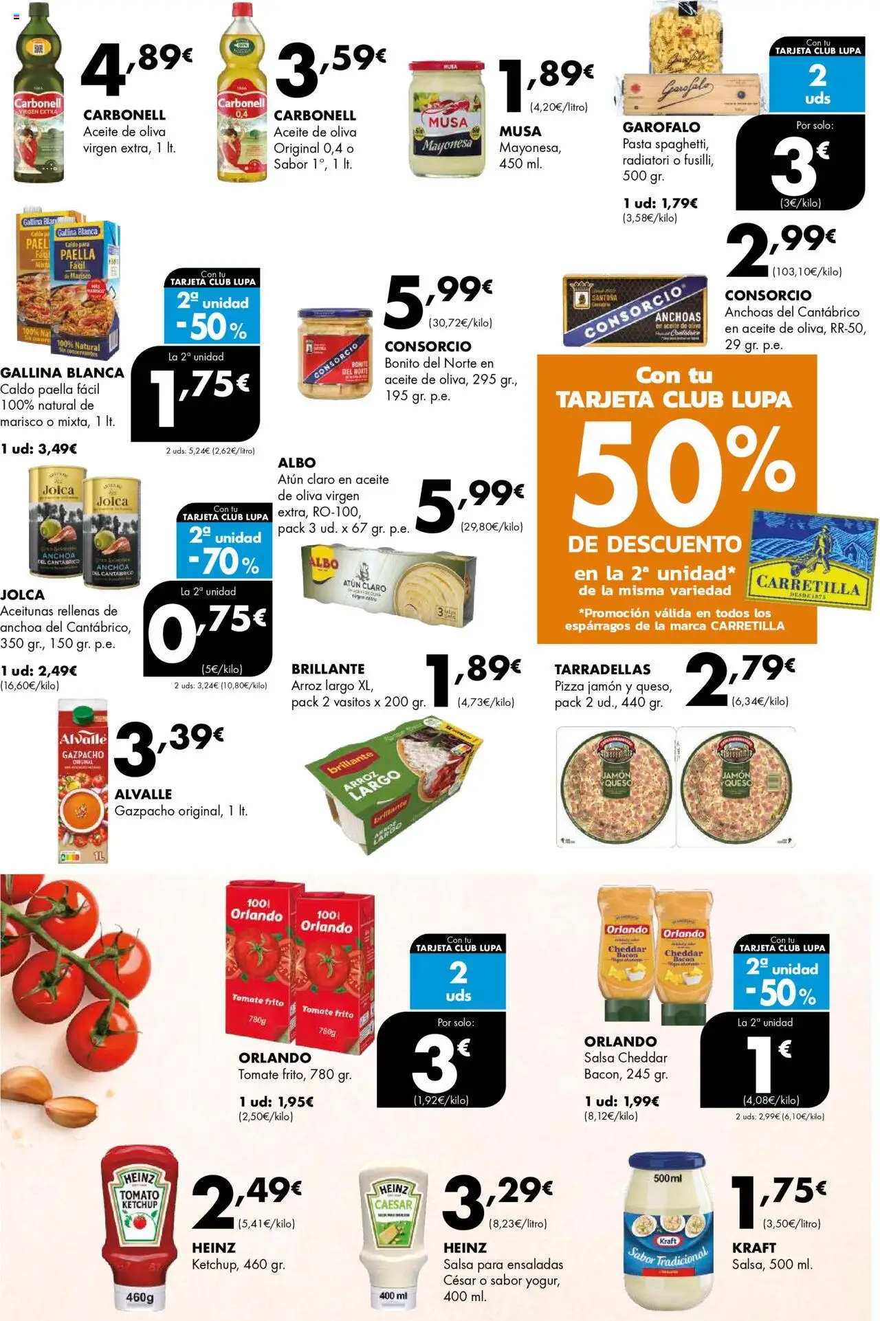 Lupa Supermercados folleto │ válido desde el 31.07.2025 | Página: 8 | Productos: Arroz, Οθόνη προβολής, Anchoa, Atún claro