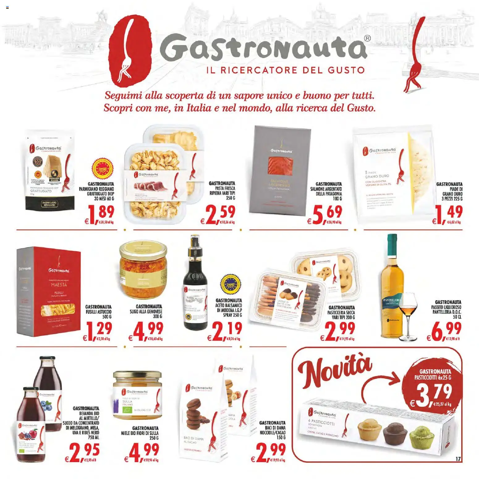 Volantino Decò del 07.04.2026 | Pagina: 17 | Prodotti: Pasta, Uva, Parmigiano reggiano, Miele