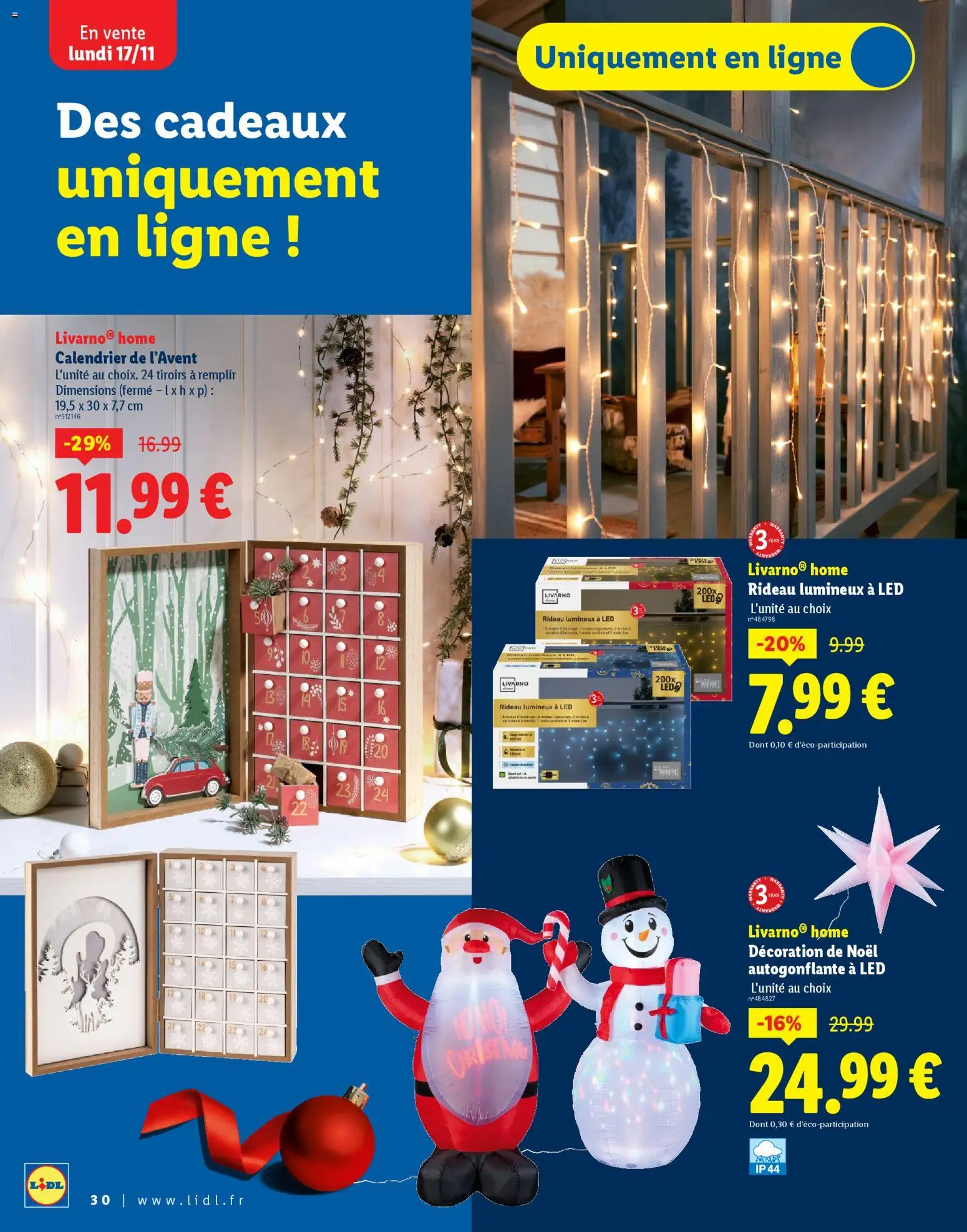 {H1} | Page: 30 | Produits: Calendrier, Calendrier de l'avent, Decoration de noel, Rideau