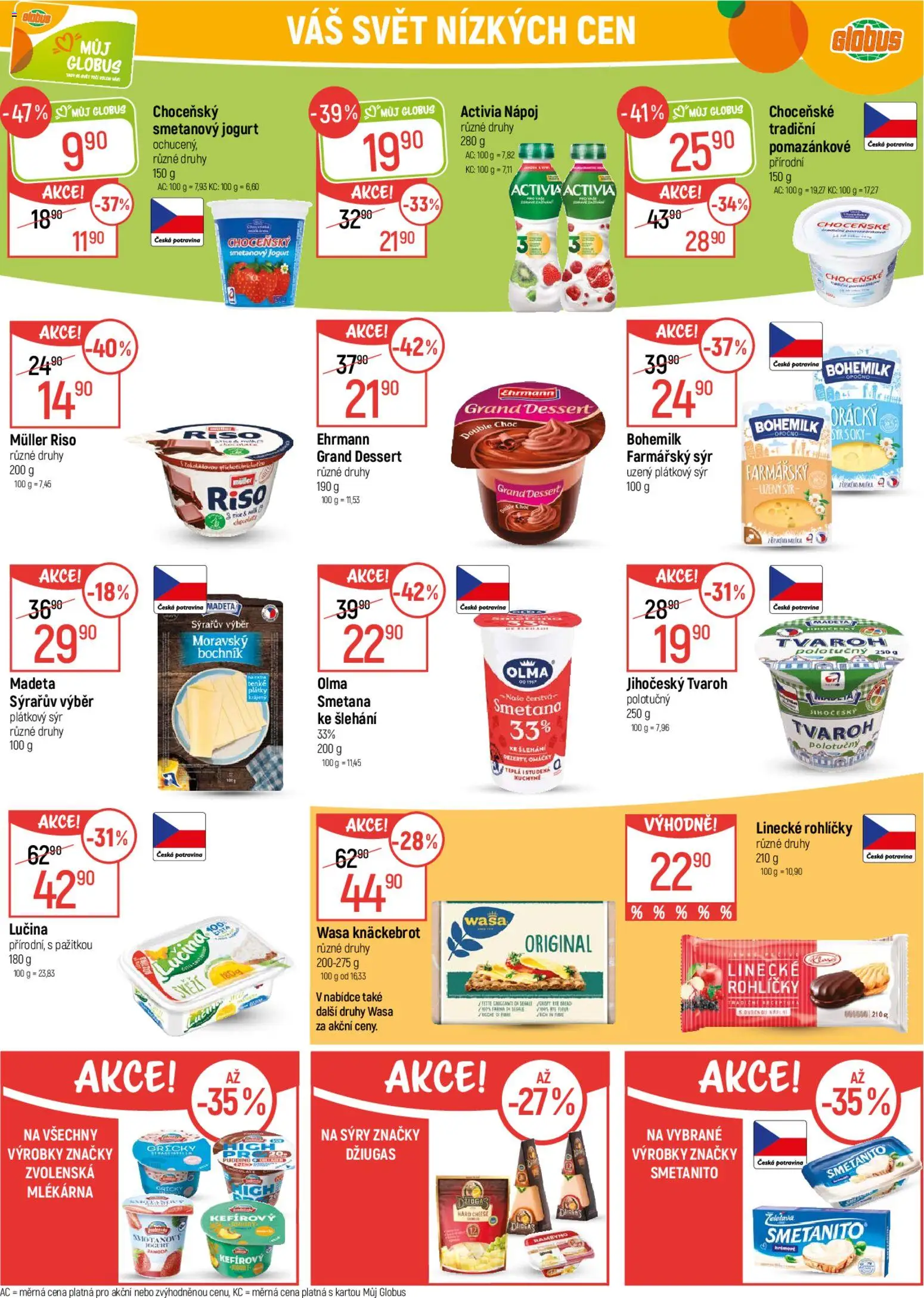 Globus leták od 04.03.2026 | Strana: 15 | Produkty: Globus, Sýr, Jogurt, Sýry
