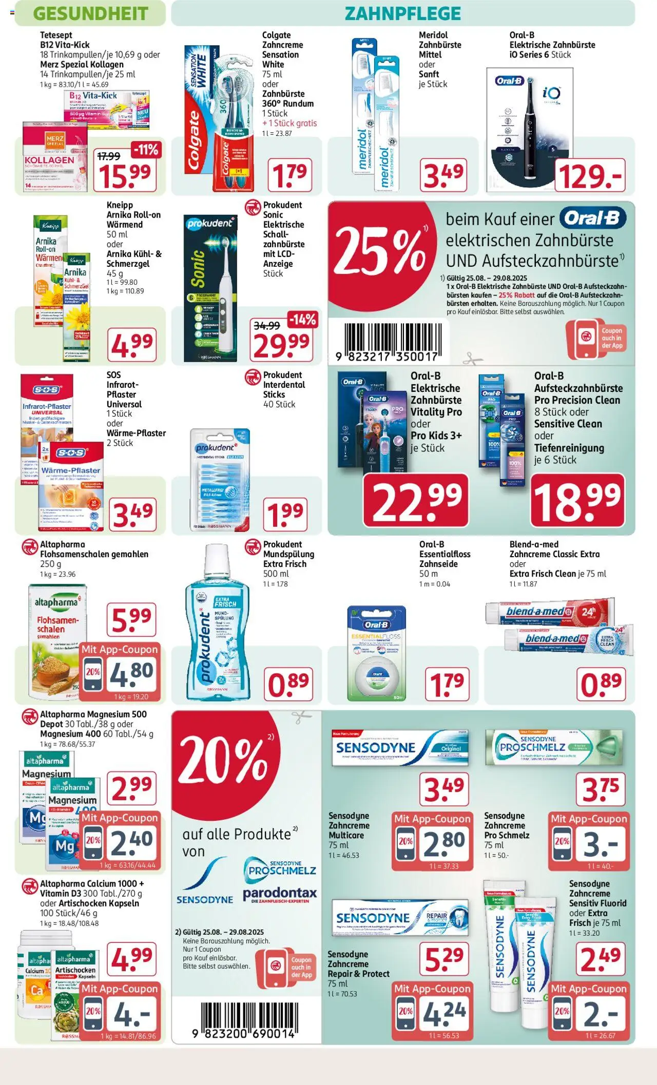 Rossmann Prospekt 	 - gültig ab dem 25.08.2025 | Seite: 10 | Produkte: Elektrische zahnbürste, Spülung, Zahnbürste