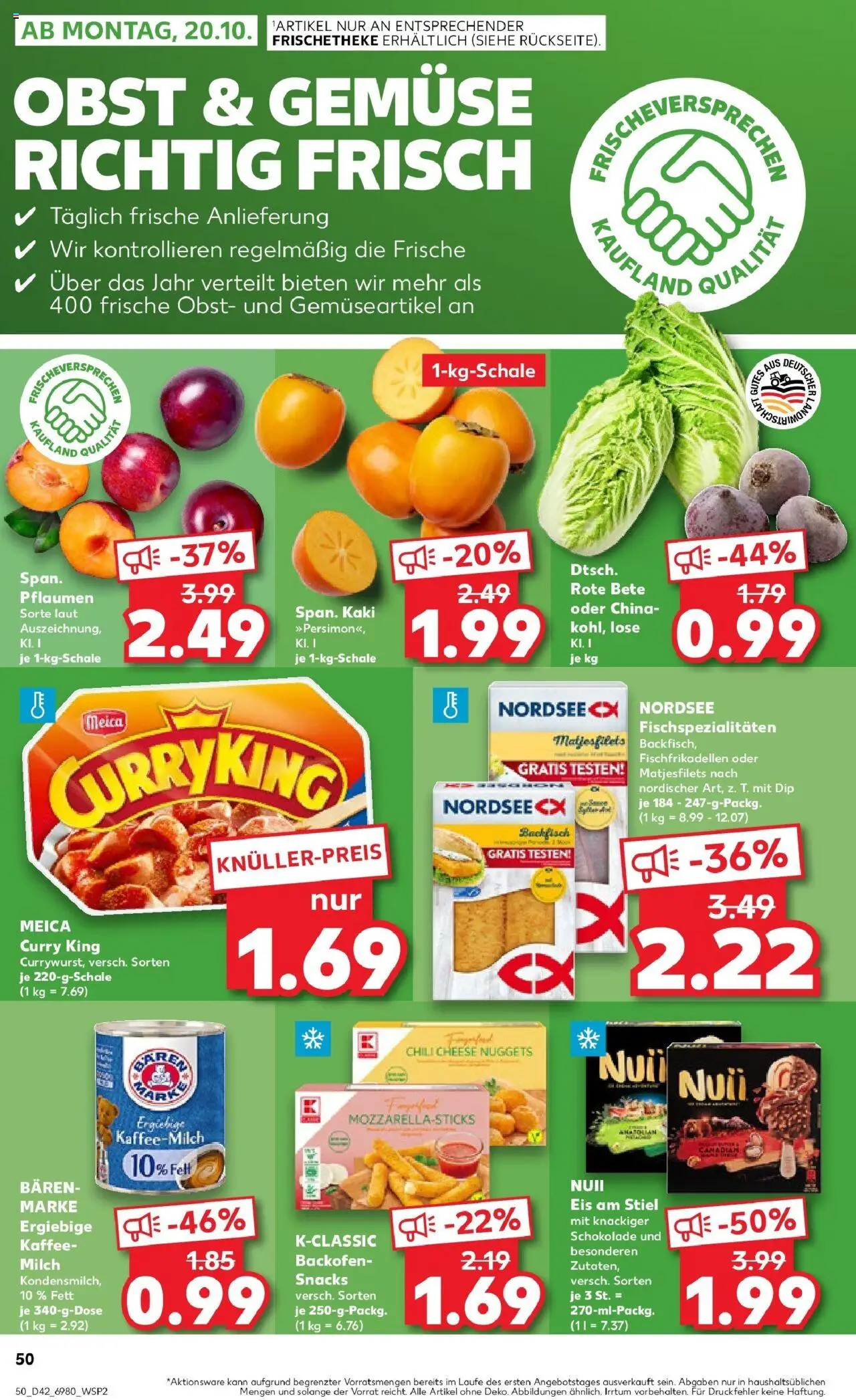 Kaufland prospekt Bad Kissingen	 – gültig ab 15.10.2025 | Seite: 50 | Produkte: Kaffee, Gemüse, Chili, Kaki