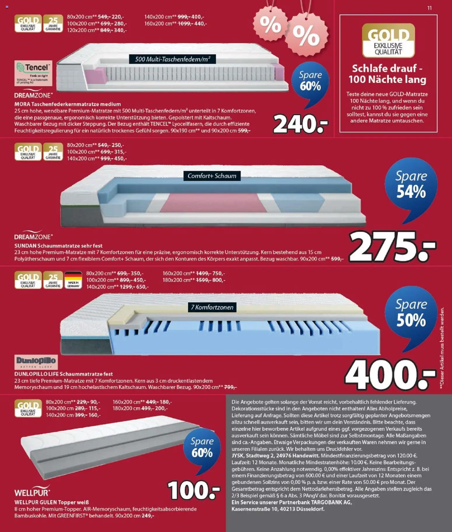 Prospekt JYSK – gültig ab 30.12.2025 | Seite: 11 | Produkte: Matratze, Topper