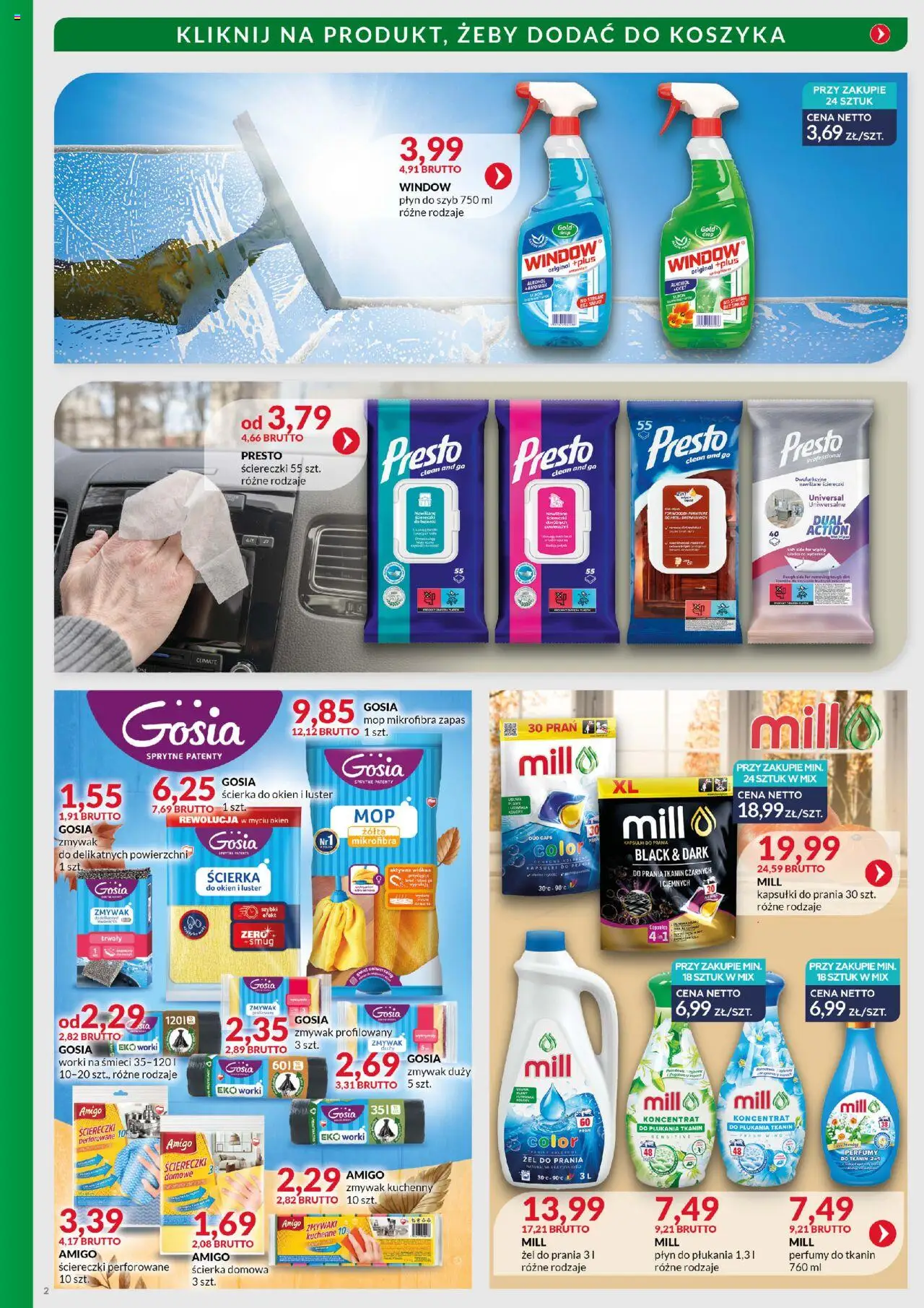 Eurocash Gazetka - Sprzątanie od 11.08.2025 | Strona: 2 | Produkty: Perfumy, Kapsułki do prania, Alkohol