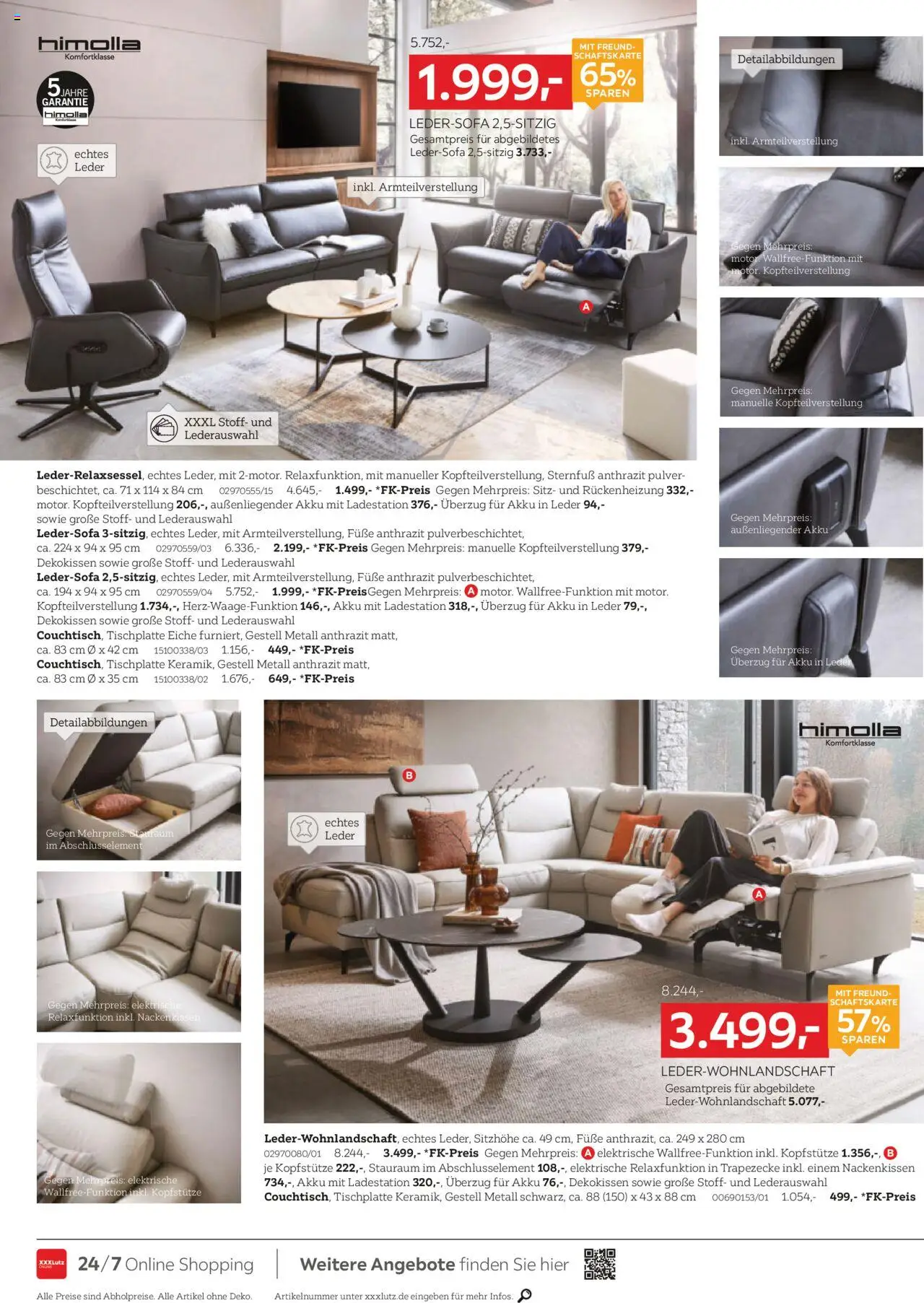XXXL Lutz Prospekt 	 – gültig ab 08.09.2025 | Seite: 14 | Produkte: Ledersofa