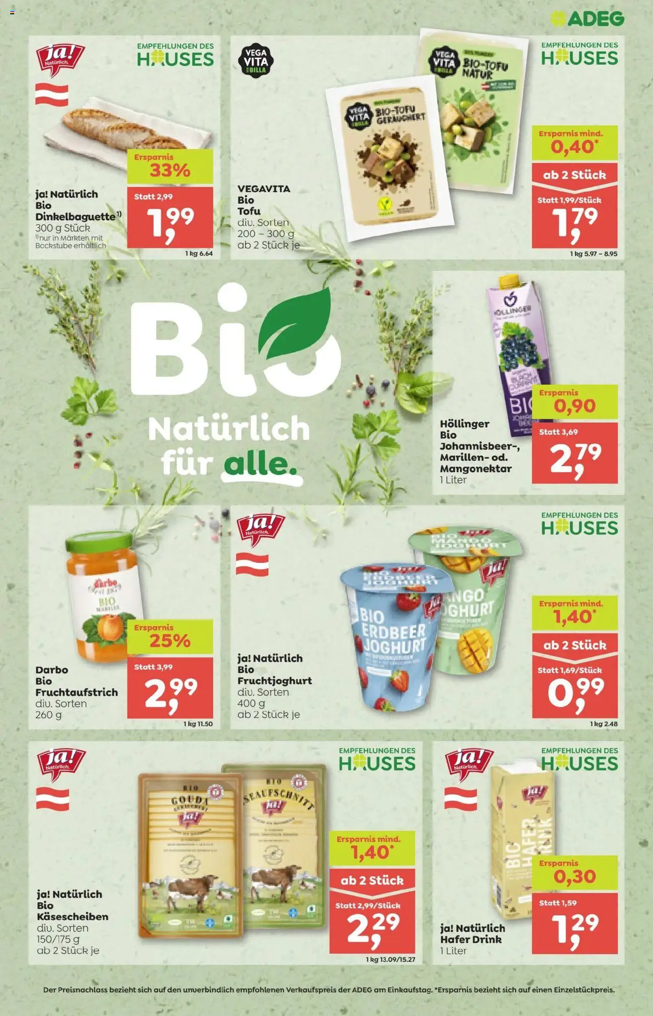 ADEG Flugblatt gültig ab 14.08.2025 | Seite: 5 | Produkte: Joghurt