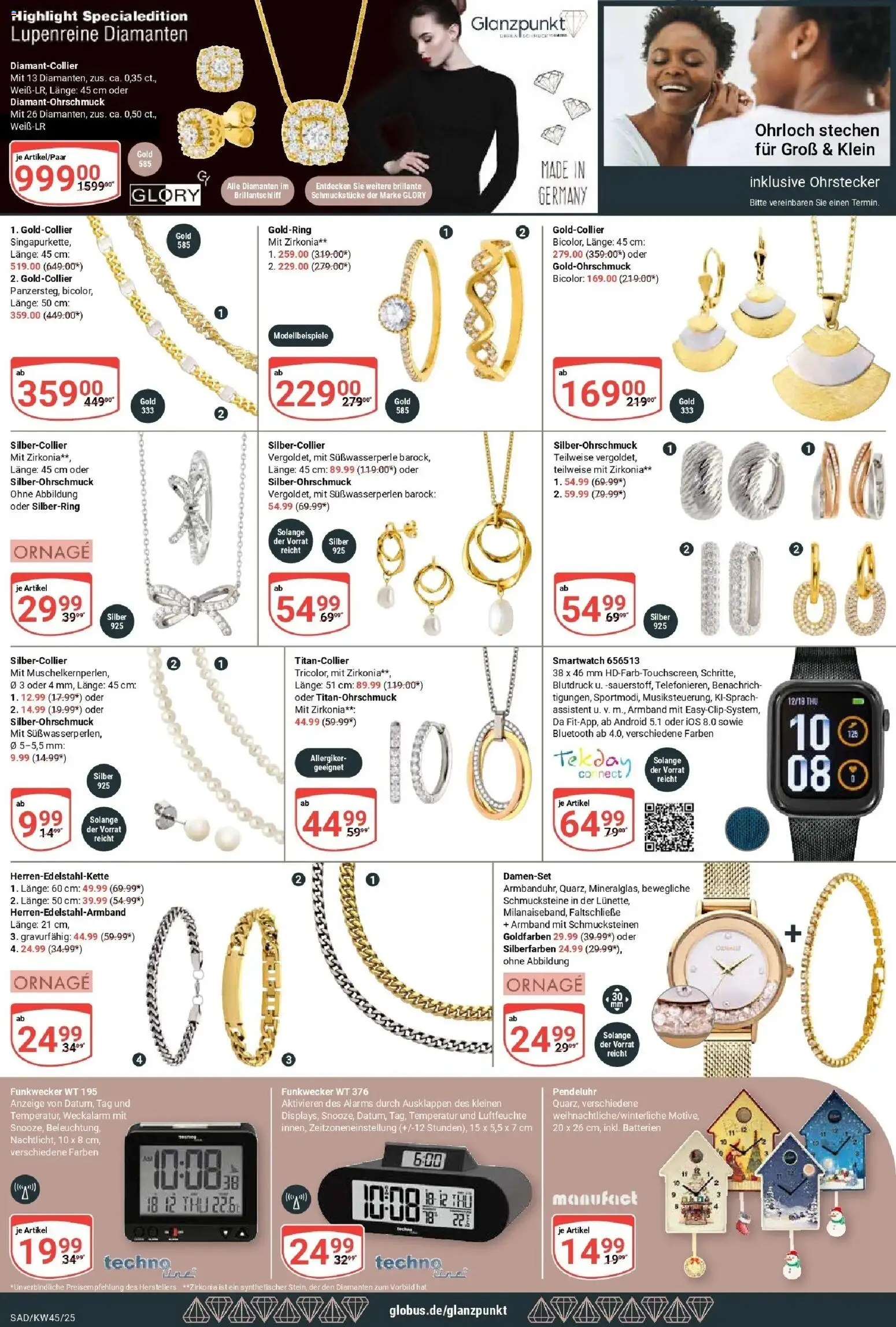 Globus prospekt Schwandorf	 – gültig ab 02.11.2025 | Seite: 25 | Produkte: Smartwatch, Batterien