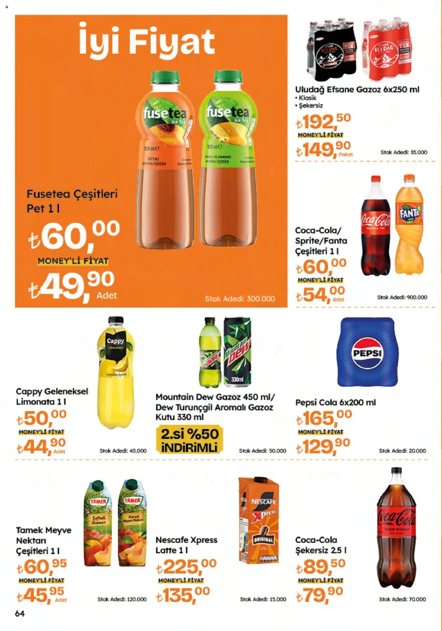 Migros Katalog - 5M Migroskop Dijital - 26.03.2026 tarihinden itibaren geçerlidir | Sayfa: 64 | Ürünler: Limonata, Kutu, Fanta, Ice tea