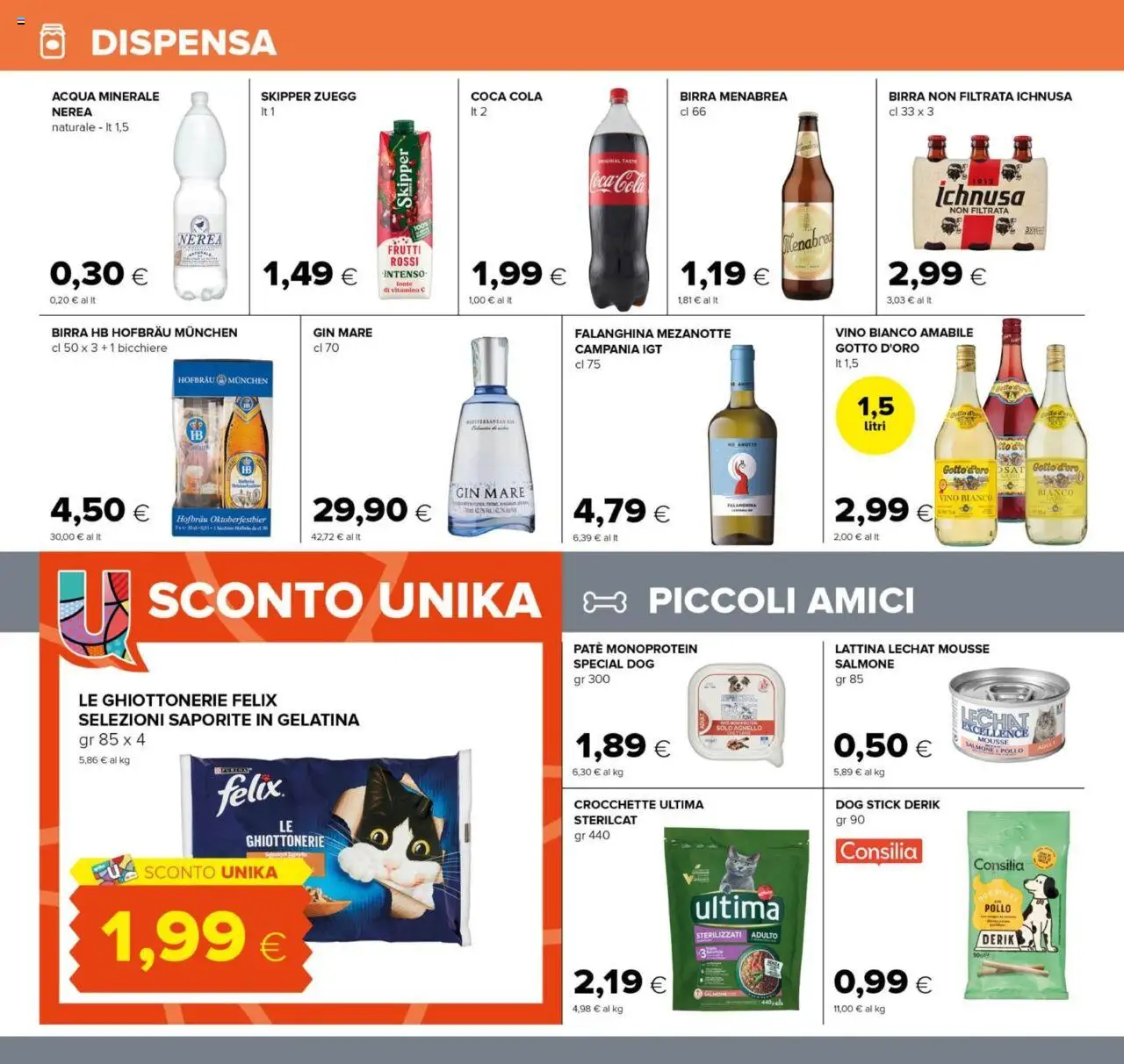 Volantino Oasi del 25.09.2025 | Pagina: 16 | Prodotti: Paté, Birra, Gin, Crocchette
