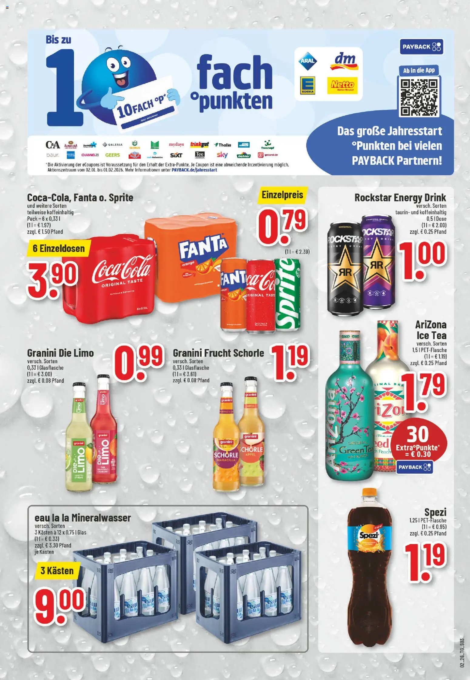 Trinkgut Prospekt – gültig ab 05.01.2026 | Seite: 3 | Produkte: Rockstar energy, Energy, Äpfel, Granini