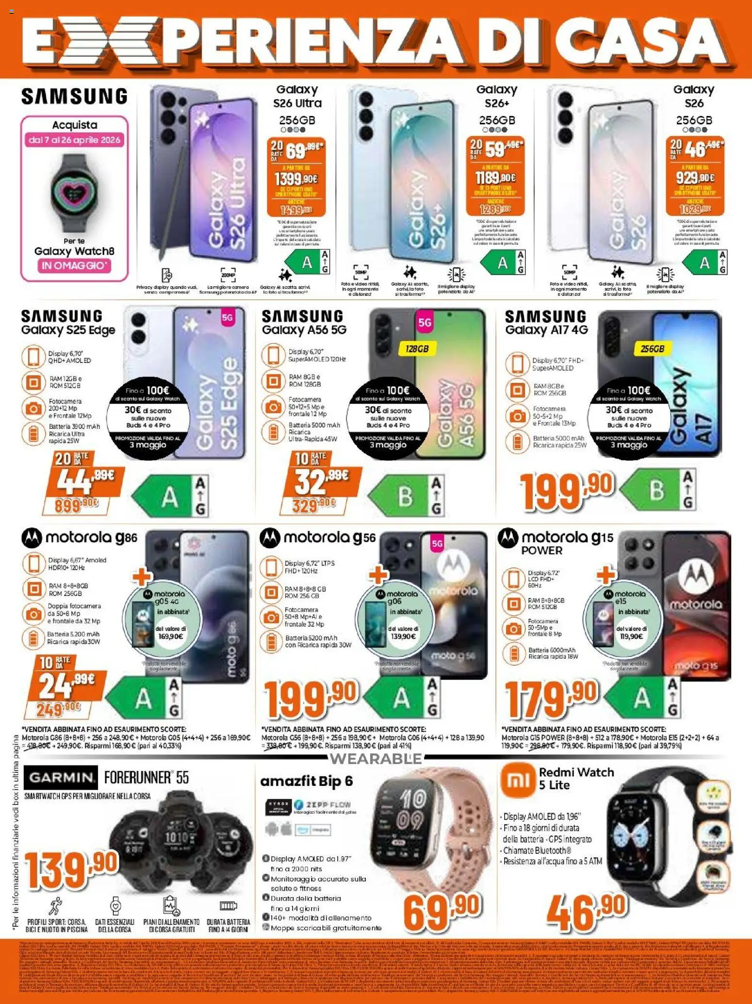 Volantino Expert del 09.04.2026 | Pagina: 2 | Prodotti: Samsung Galaxy, Smartphone, Fotocamera, Smartwatch