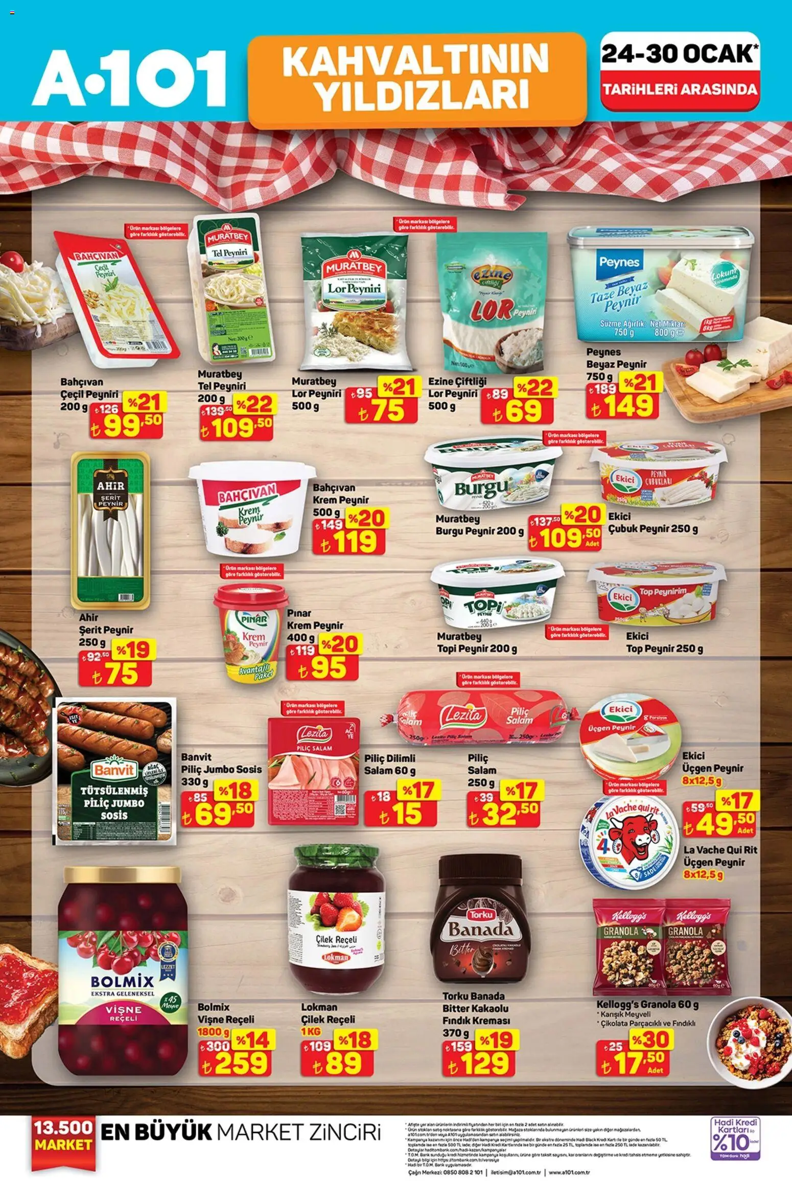A101 Katalog - 24.01.2026 tarihinden itibaren geçerlidir | Sayfa: 5 | Ürünler: Salam, Çilek, Fındık, Sosis