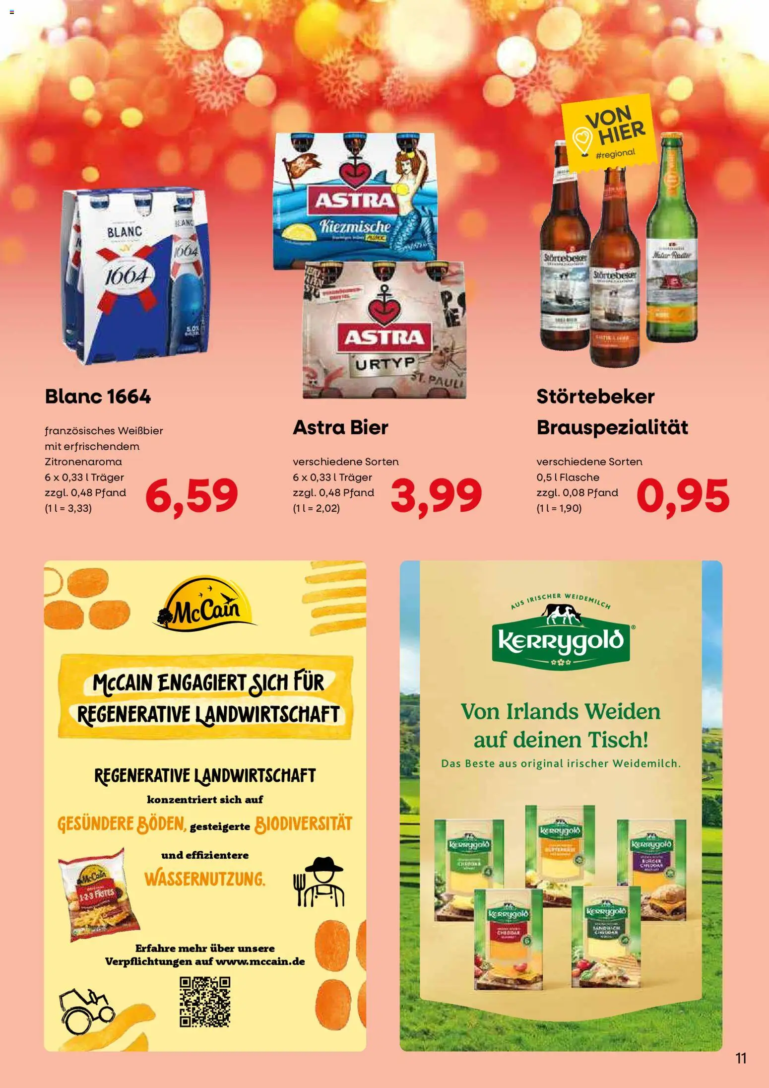 KONSUM Leipzig Kunden-journal – gültig ab 08.12.2025 | Seite: 11 | Produkte: Bier, Weißbier, Tisch, McCain