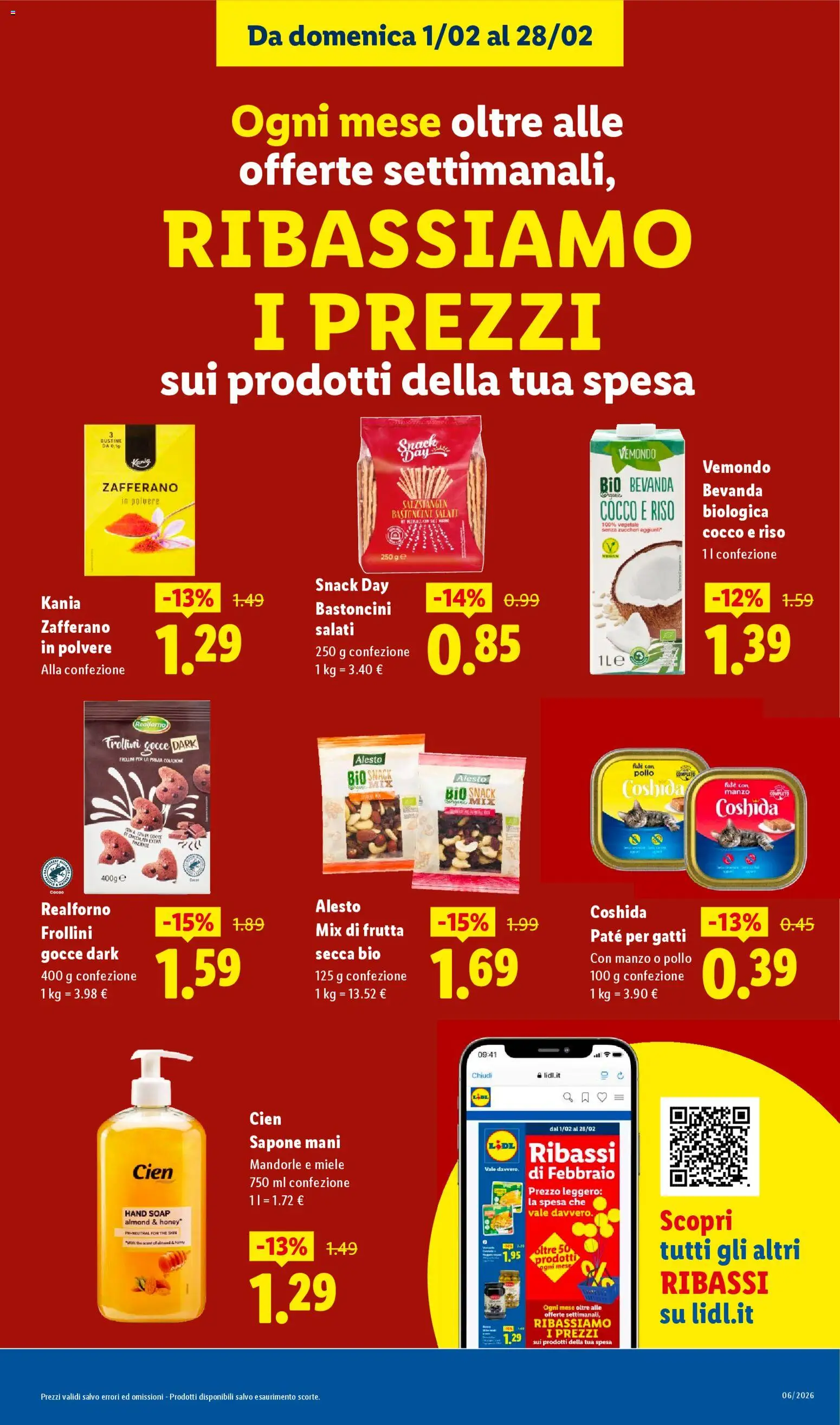 Volantino Lidl del 02.02.2026 | Pagina: 11 | Prodotti: Paté, Frutta, Mandorle, Frollini