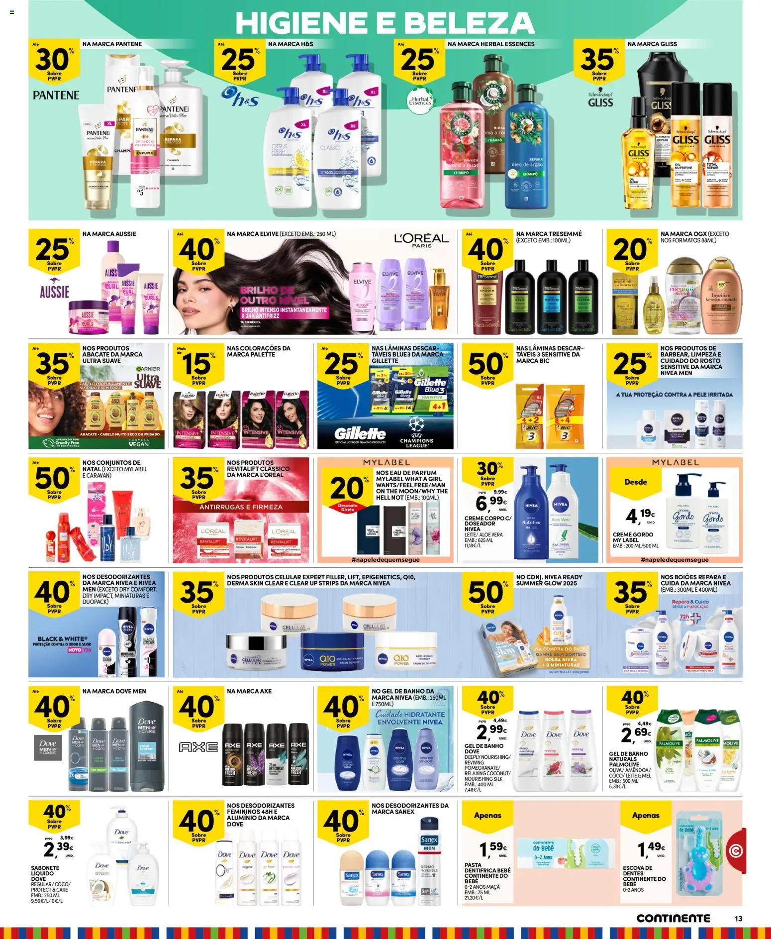 Continente Madeira │ válido de 04.11.2025 | Página: 13 | Produtos: Escova de dentes, Maça, Abacate, Mel