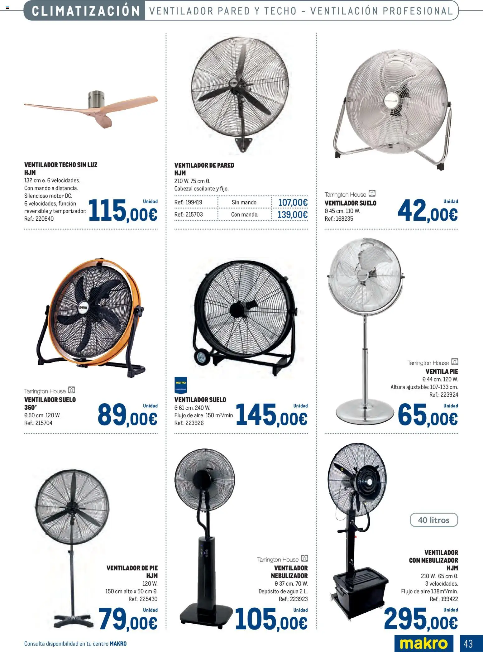 Makro - Especial Terrazas Canarias │ válido desde el 09.03.2026 | Página: 43 | Productos: Ventilador, Ventilador de pie