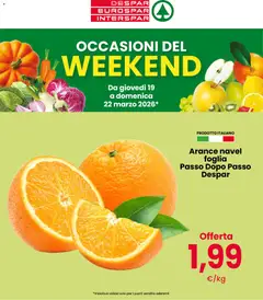 Anteprima del volantino Despar volantino Weekend valido a partire dal 19.03.2026