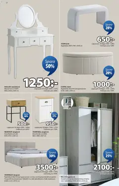 JYSK erbjudanden - Förhandsvisning av reklamblad från butik JYSK aktuell från 02.03.2026 | Sida: 12 | Produkter: Bänk, Sängram, Garderob