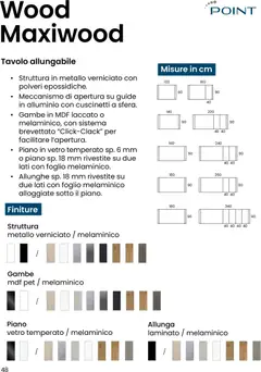 Anteprima del volantino Mondo Convenienza Casa catalogo valido a partire dal 28.10.2025 | Pagina: 48 | Prodotti: Alluminio, Tavolo