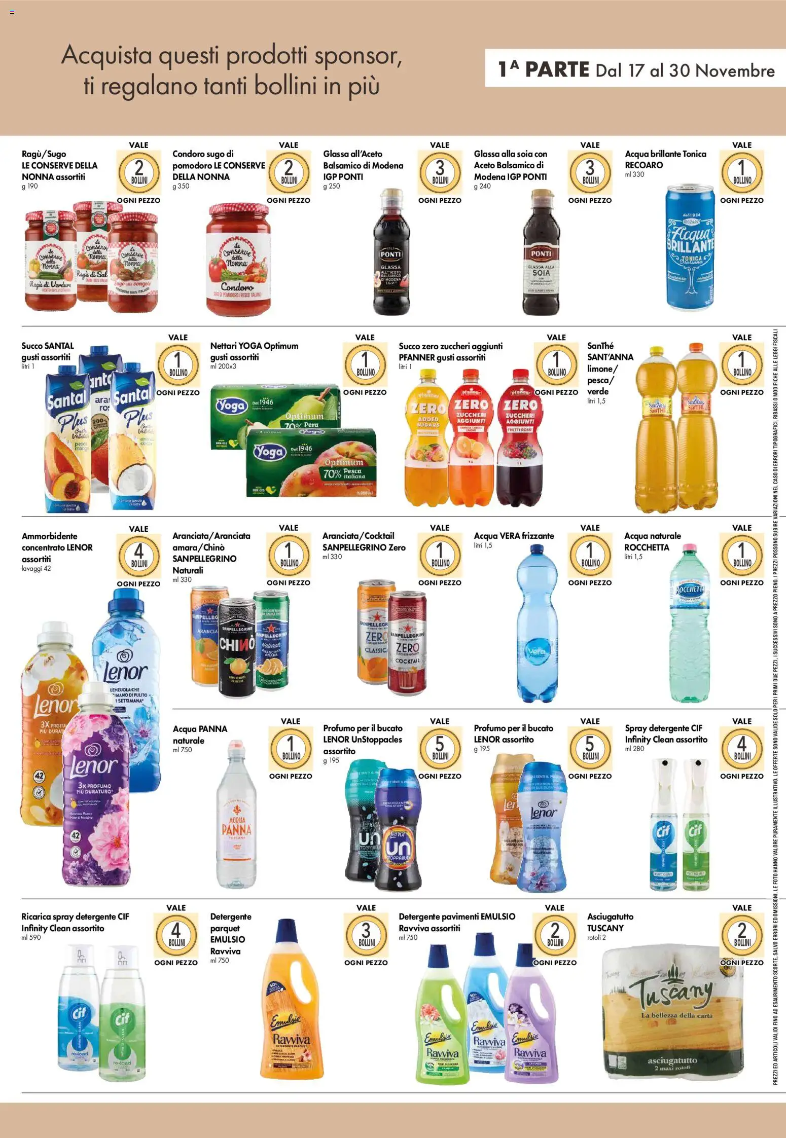 Volantino Galassia del 17.11.2025 | Pagina: 7 | Prodotti: Verdure, Aceto, Arancia, Asciugatutto