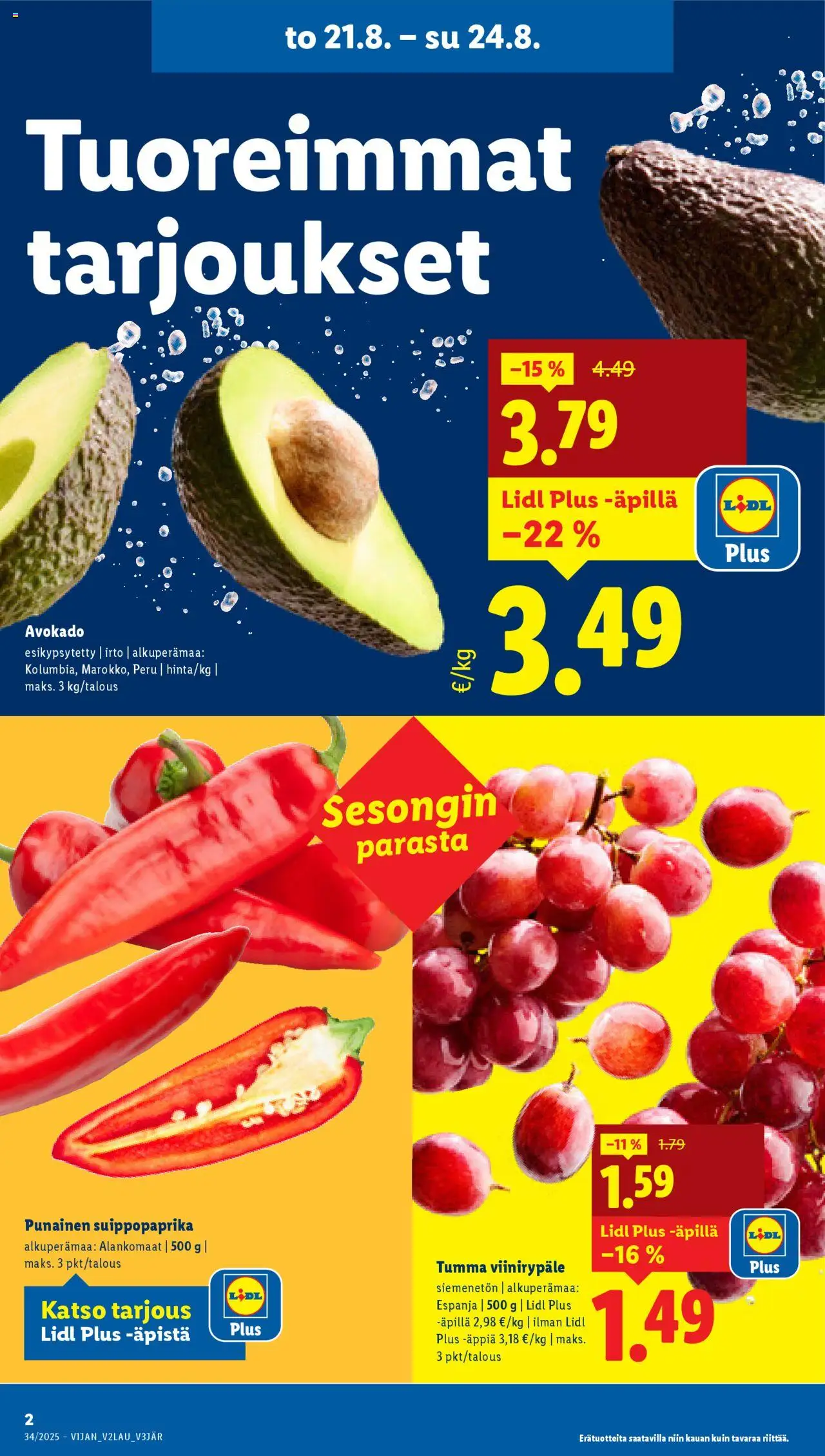  | Sivu: 4 | Tuotteet: Avokado