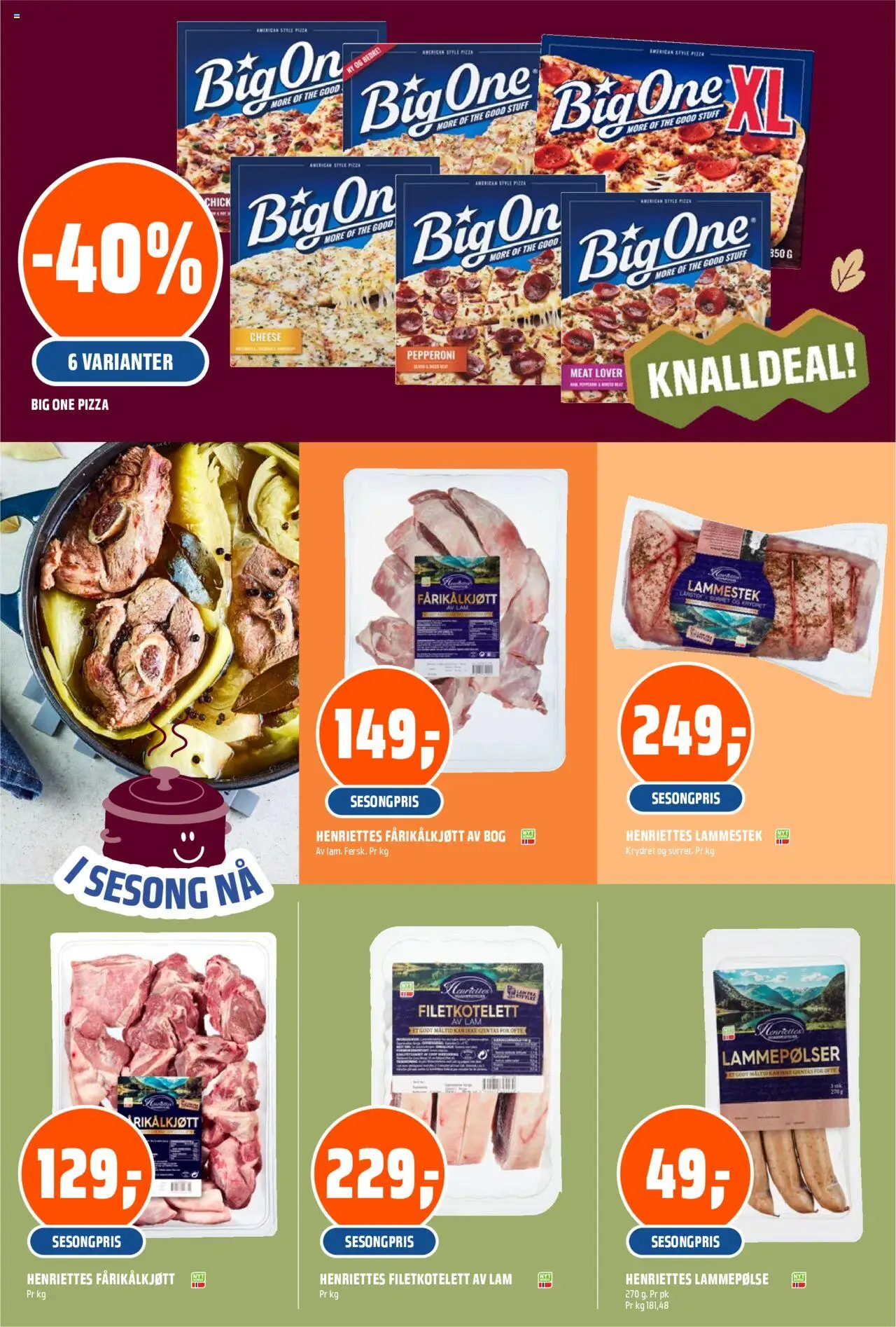  | Side: 8 | Produkter: Pizza, Trafalet, Linneshorts, Cașcaval