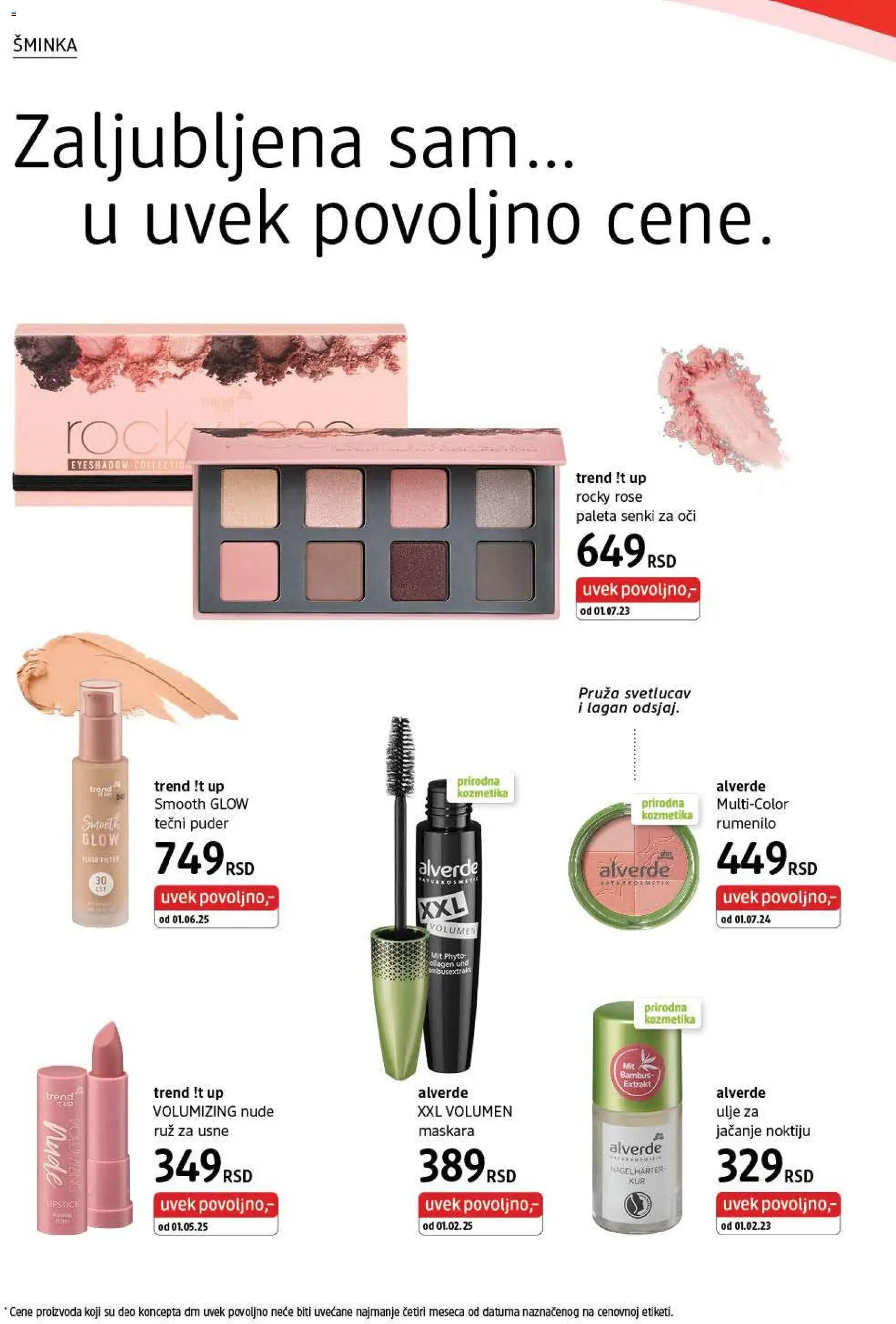 DM Drogerie katalog - važi od 01.01.2026 | Strana: 4 | Proizvode: Tečni puder, Šminka, Rumenilo, Maskara