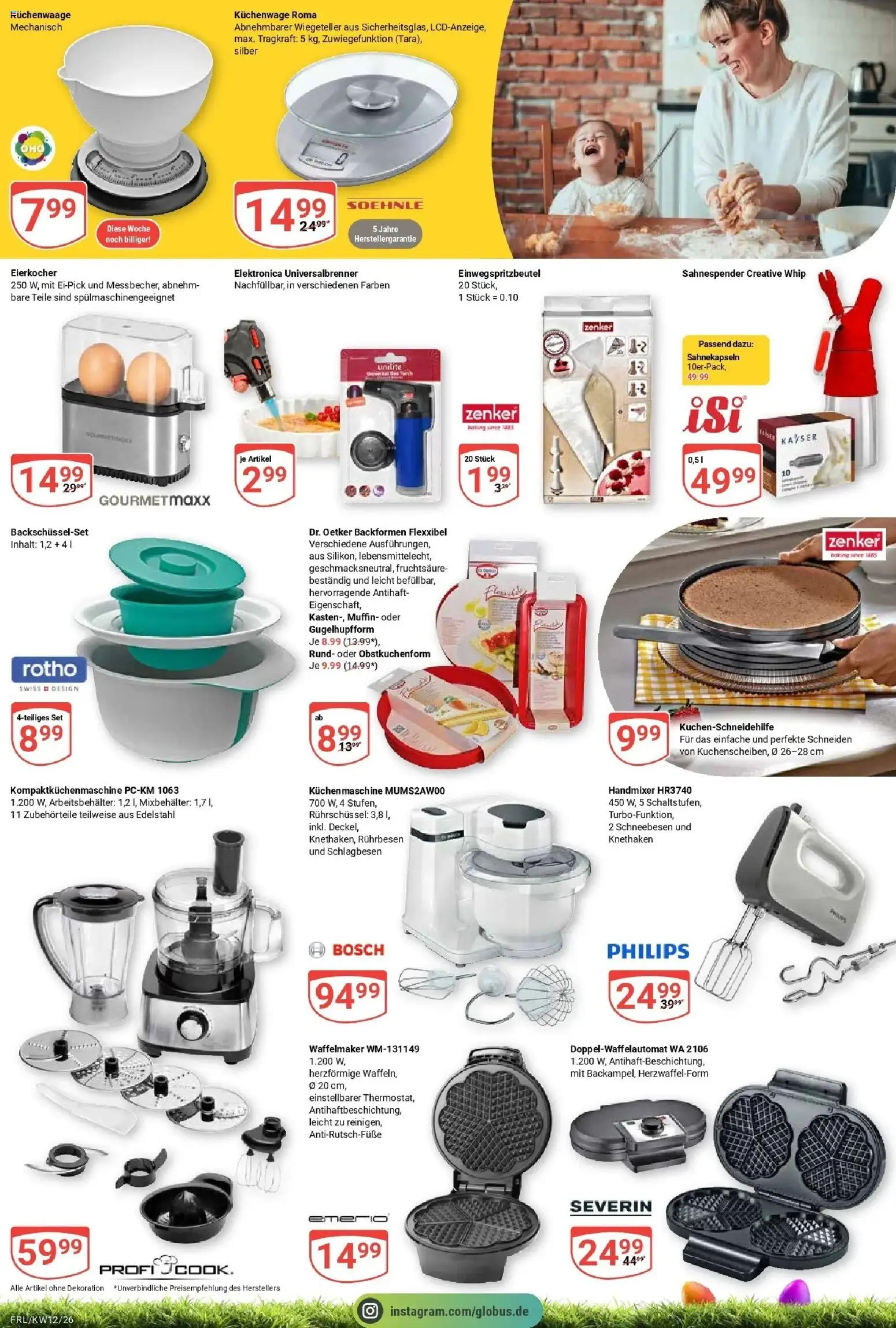 Globus prospekt Freilassing	 – gültig ab 15.03.2026 | Seite: 22 | Produkte: Bosch, Philips, Handmixer, Eierkocher