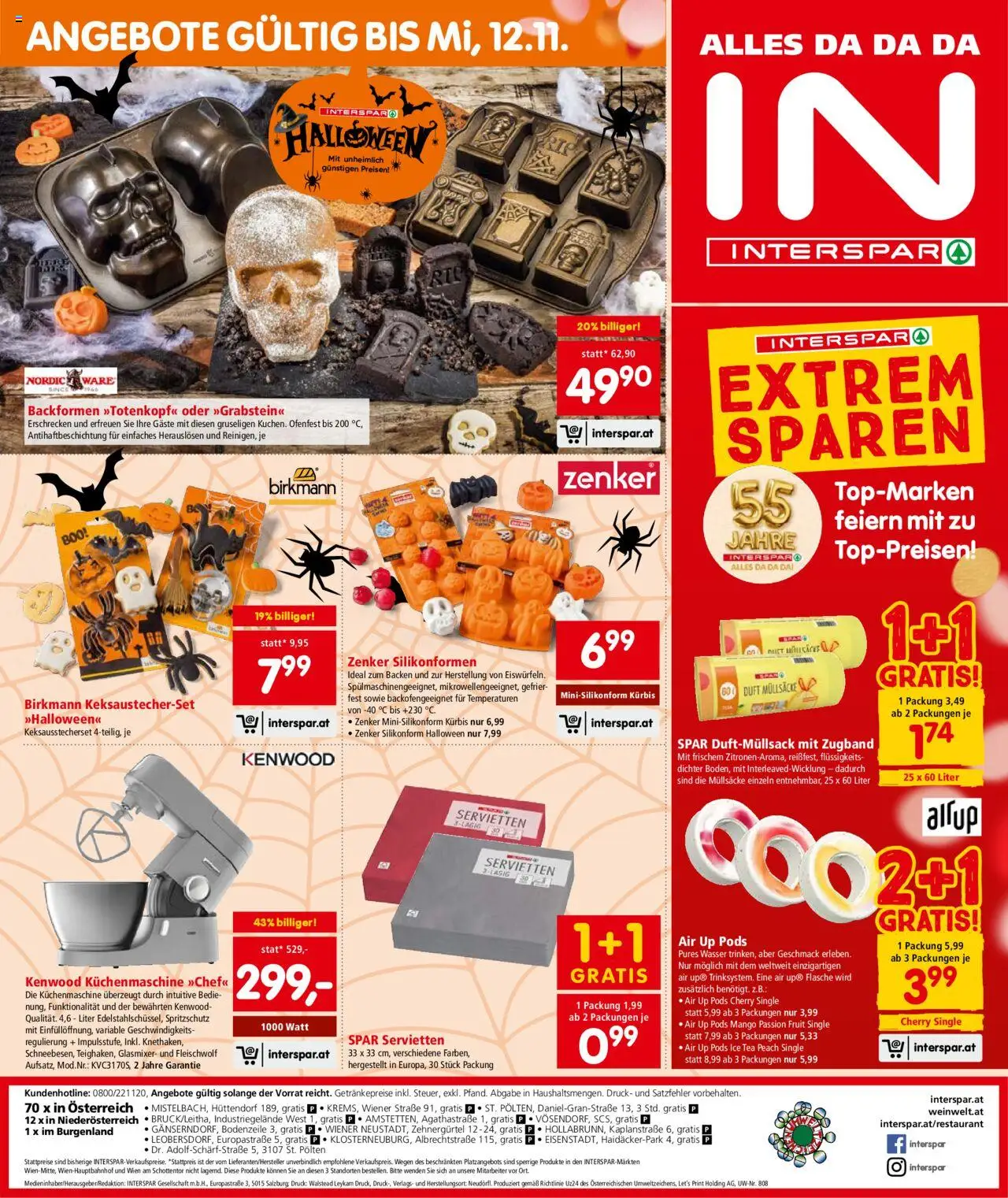 Interspar Flugblatt - Niederösterreich gültig ab 23.10.2025 | Seite: 24 | Produkte: Wasser, Mango, Kürbis, Duft