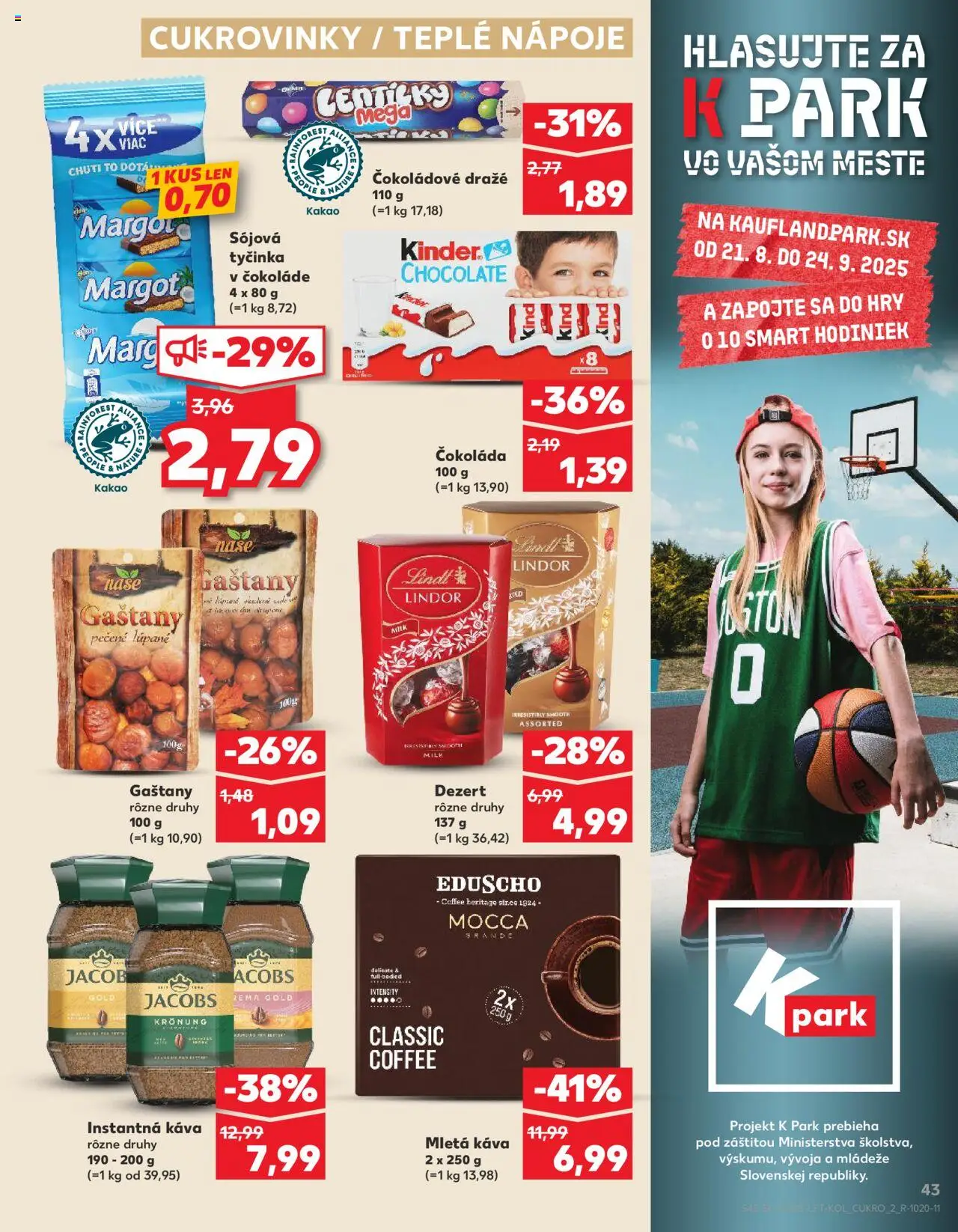 Kaufland SK akciós ujság - amely érvényes a következő dátumtól: 18.09.2025 | Oldal: 43