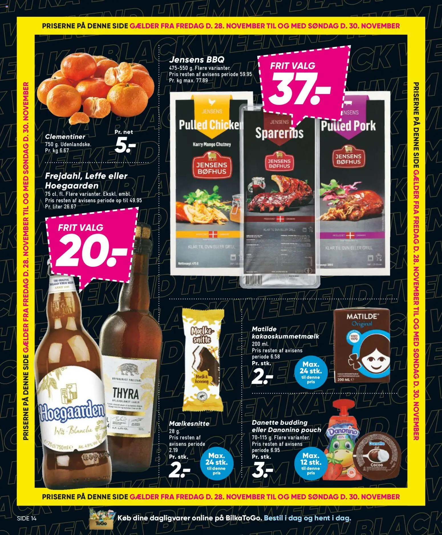 Bilka tilbudsavis – gyldig fra 28.11.2025 | Side: 14 | Produkter: Karry, Spareribs, Ovn, Grill