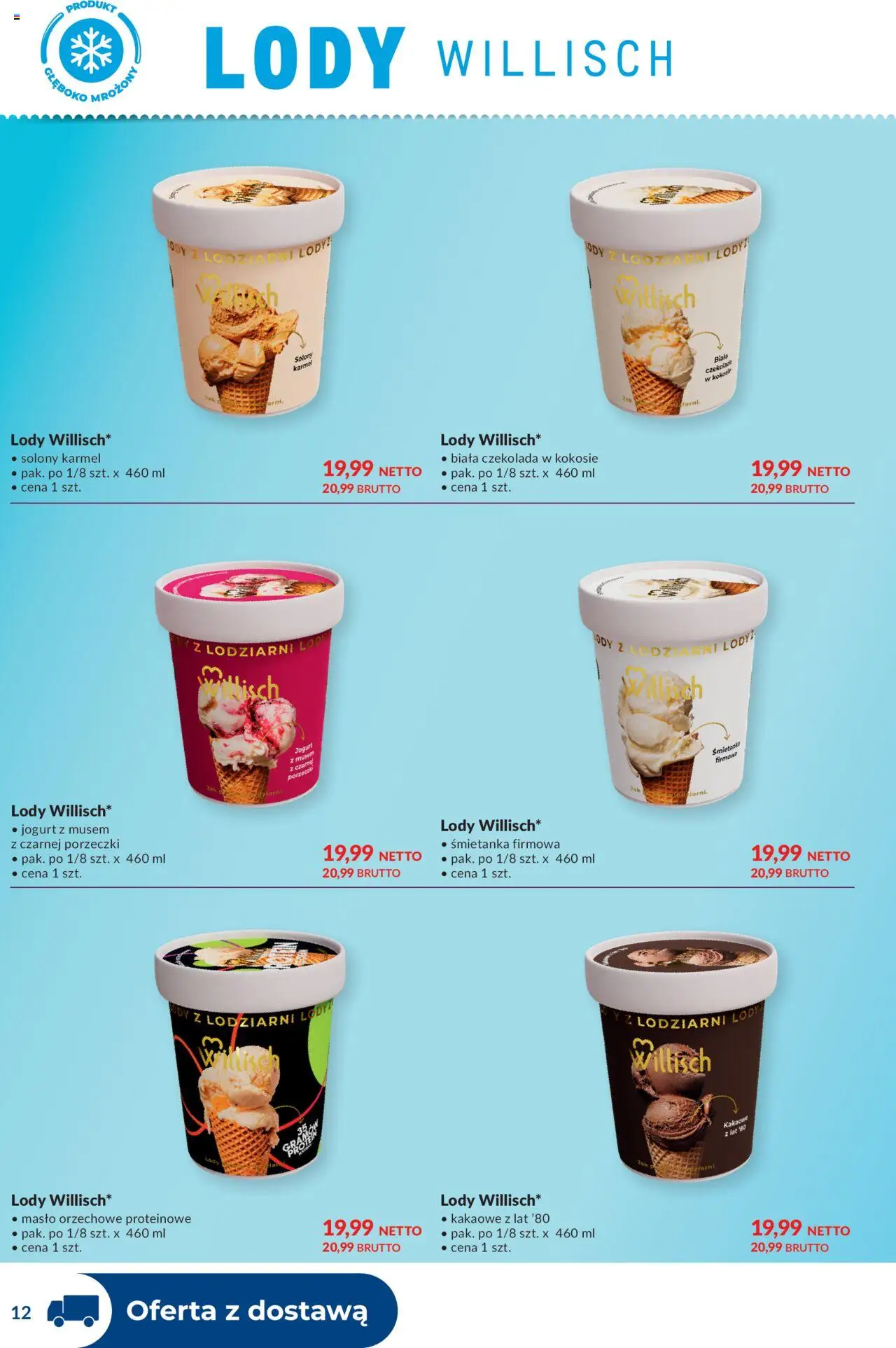 Makro Gazetka - Dystrybucja do sklepów od 19.08.2025 | Strona: 12 | Produkty: Masło orzechowe, Jogurt, Czekolada, Lody
