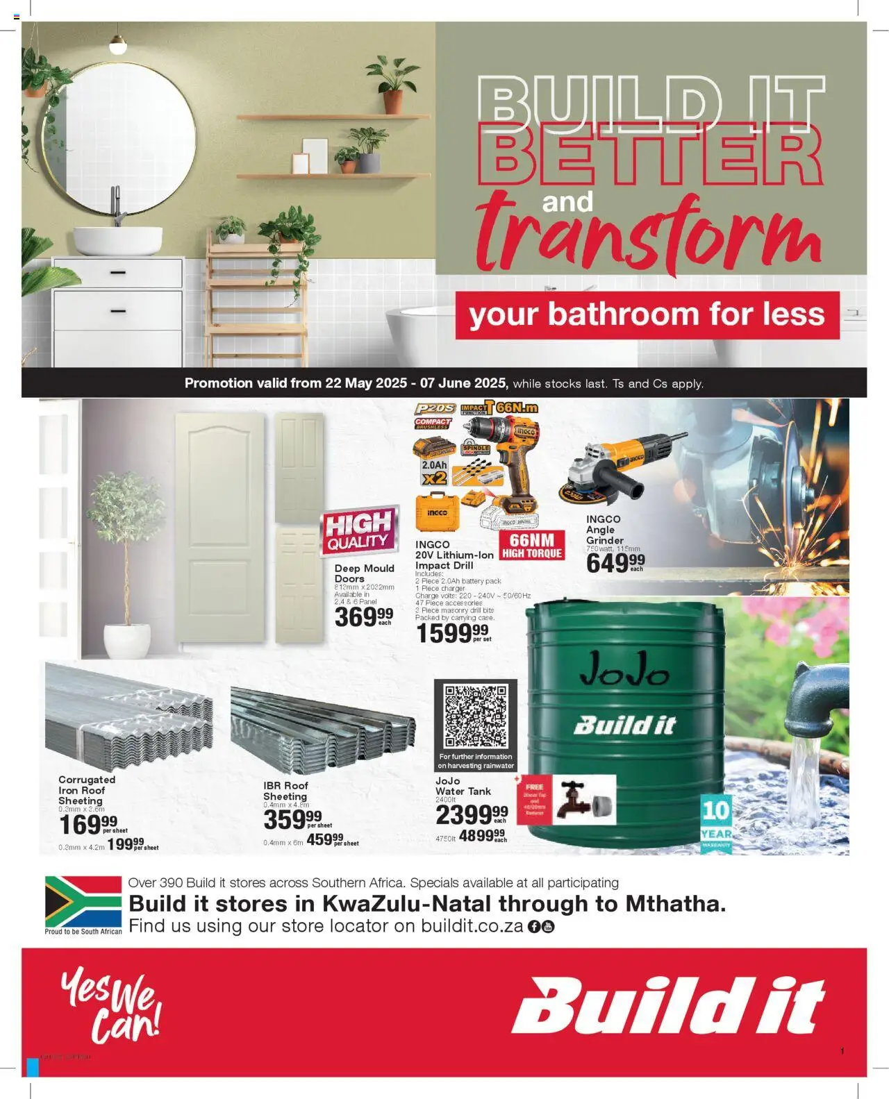 Build It - KwaZulu-Natal - Specials │ valid from 22.05.2025 | Page: 1