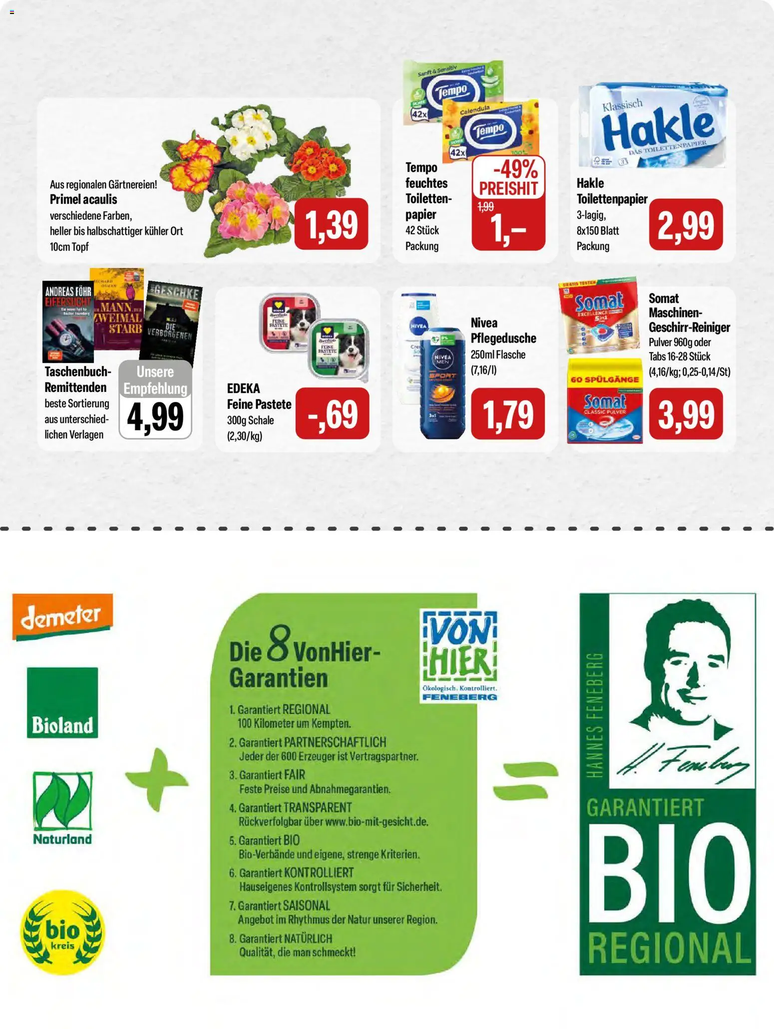 Feneberg Angebote – gültig ab 08.01.2026 | Seite: 15 | Produkte: Tempo, Toilettenpapier