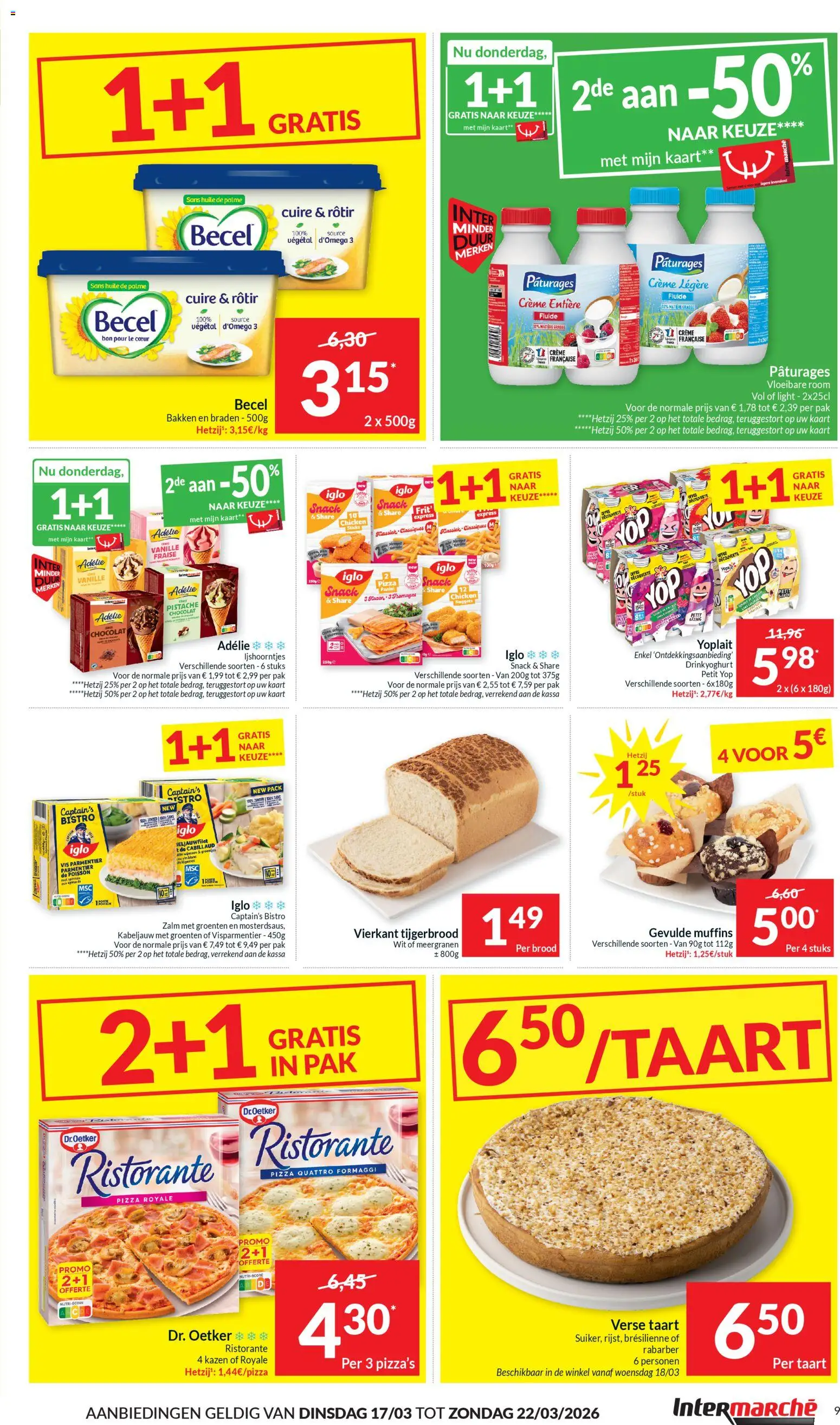 {H1} | Pagina: 9 | Producten: Vis, Groenten, Muffins, Kaart