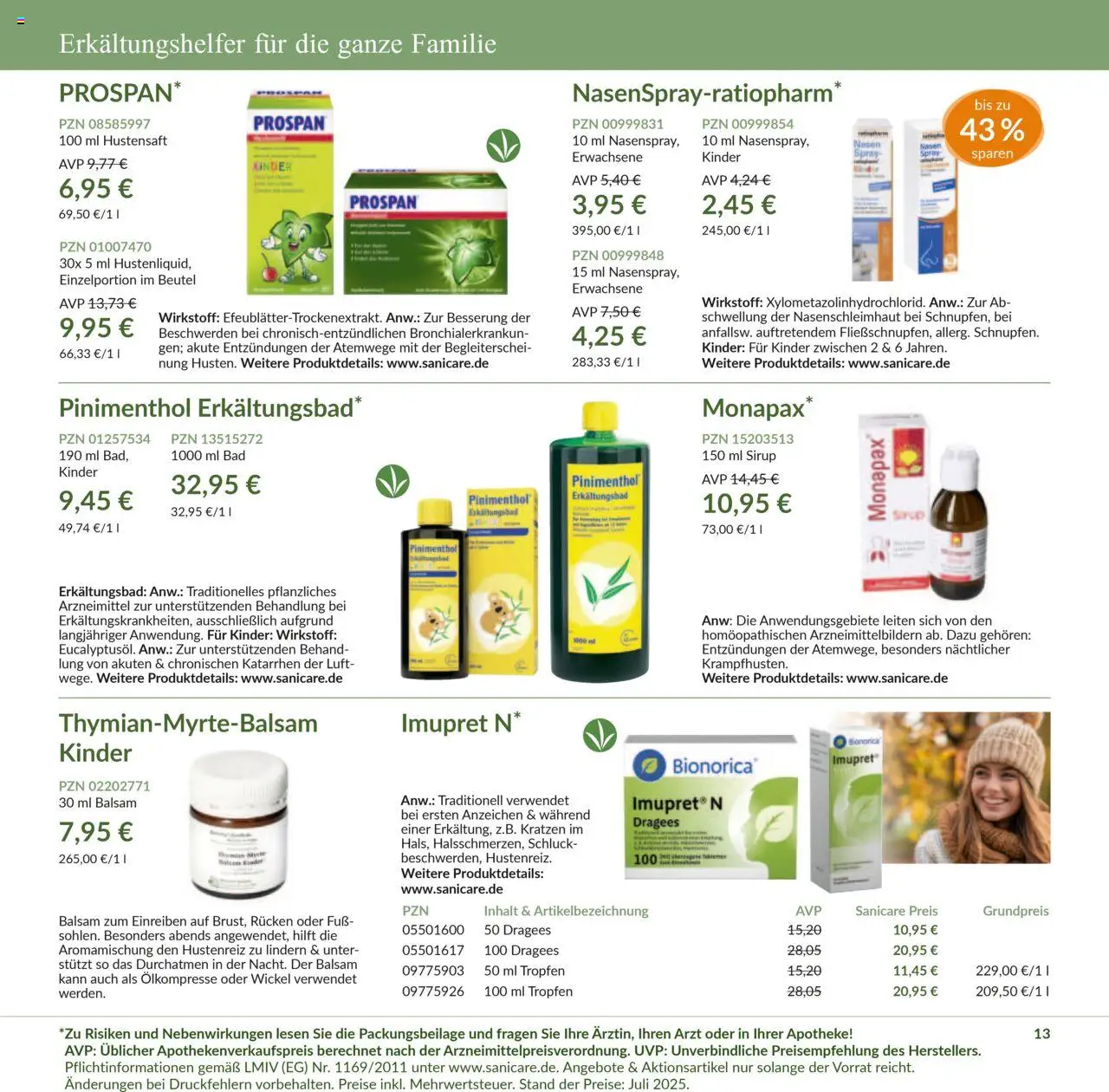 Sanicare Prospekt 	 - gültig ab dem 07.07.2025 | Seite: 15 | Produkte: Bad, Sirup