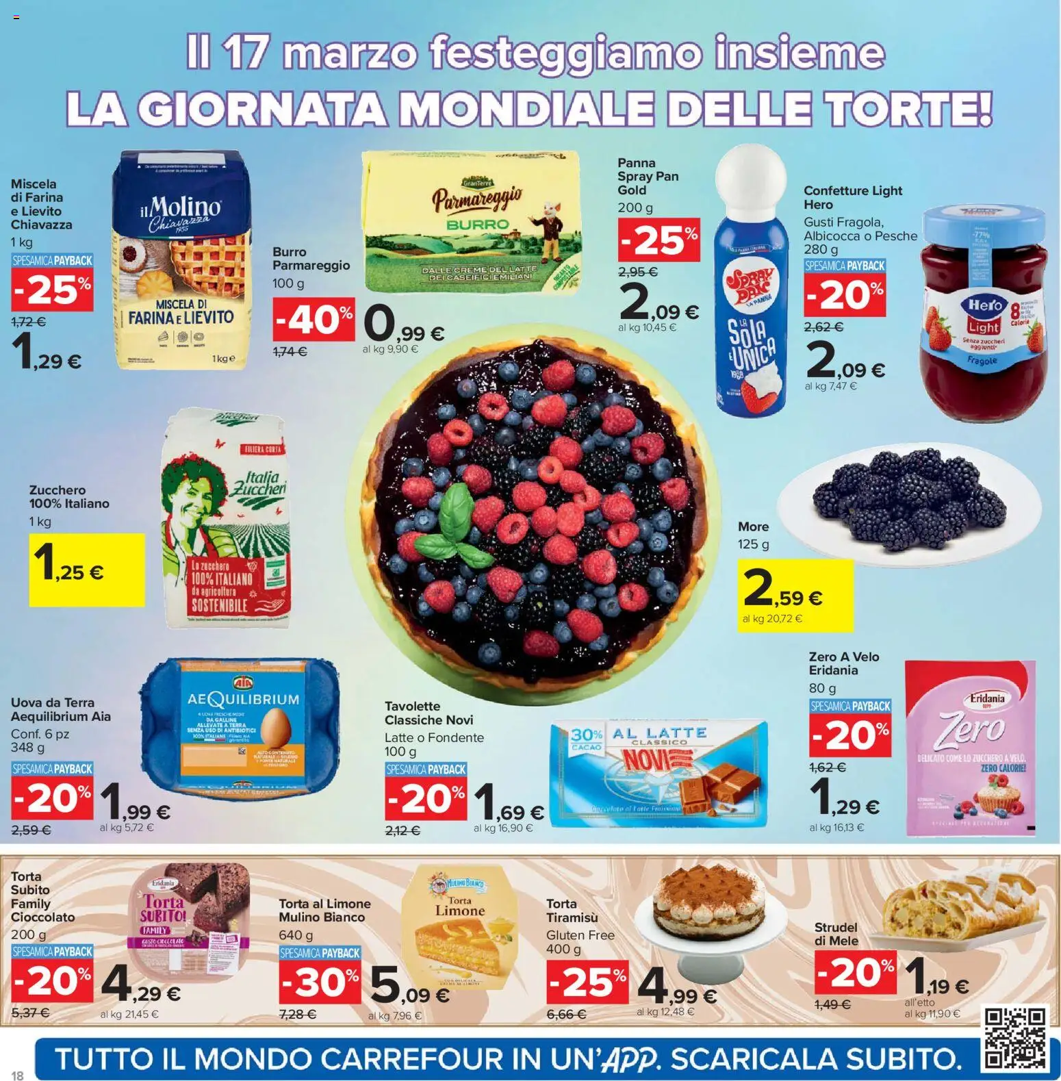 Volantino Carrefour del 13.03.2026 | Pagina: 18 | Prodotti: Mele, Panna, Torta, Terra