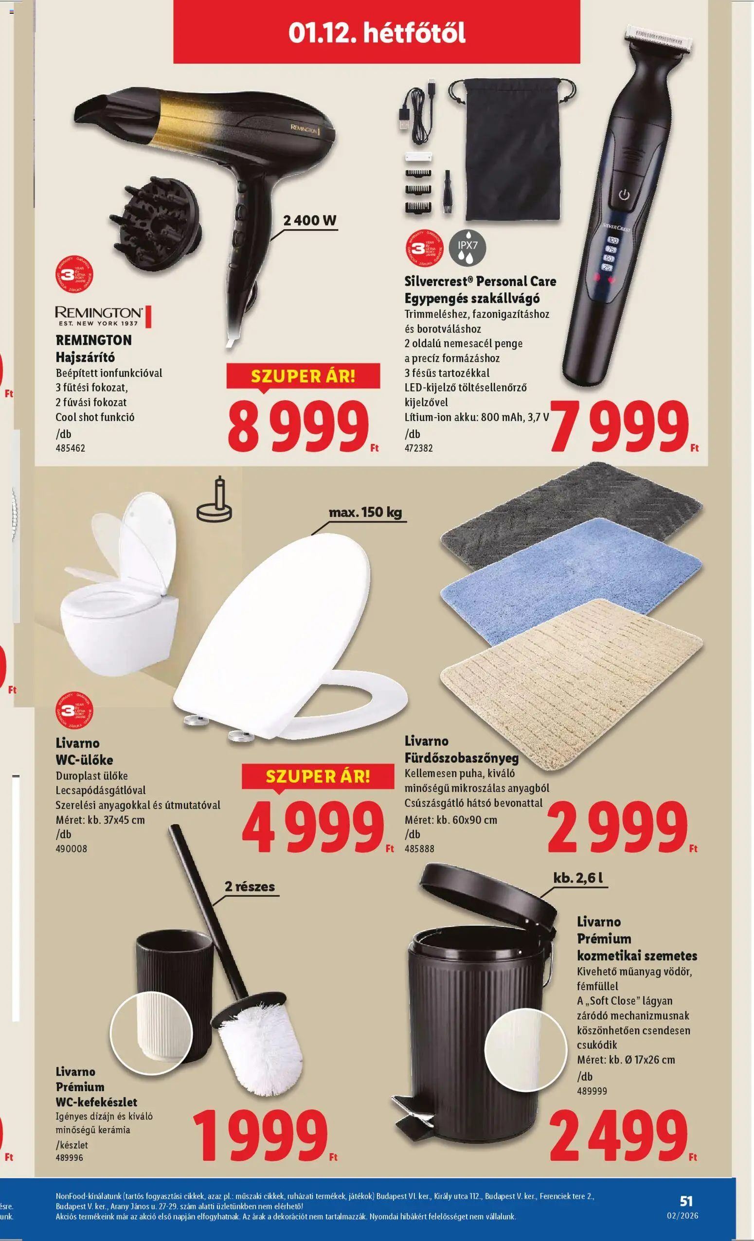 Lidl akciós ujság - amely érvényes a következő dátumtól: 08.01.2026 | Oldal: 51