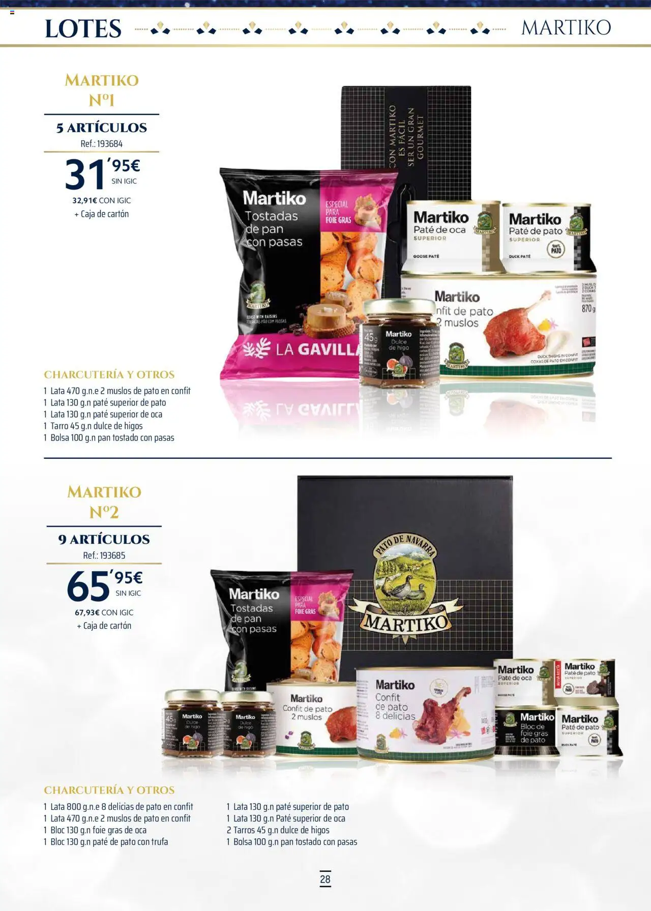 Makro - Lotes y cestas Canarias │ válido desde el 04.10.2025 | Página: 28 | Productos: Pan, Paté, Σαντιγύ, Caja