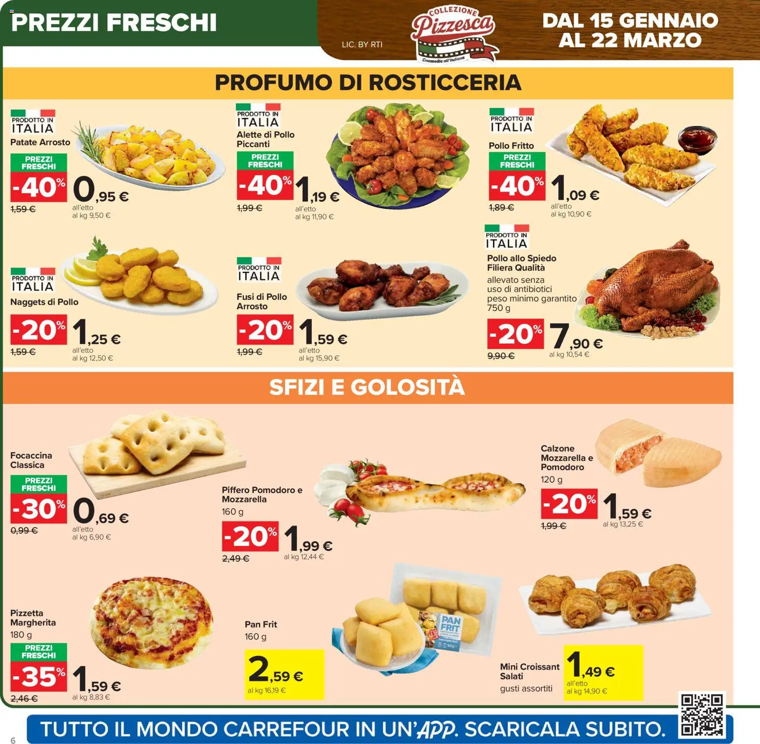 Volantino Carrefour del 02.03.2026 | Pagina: 6 | Prodotti: Arrosto, Pollo, Patate, Croissant