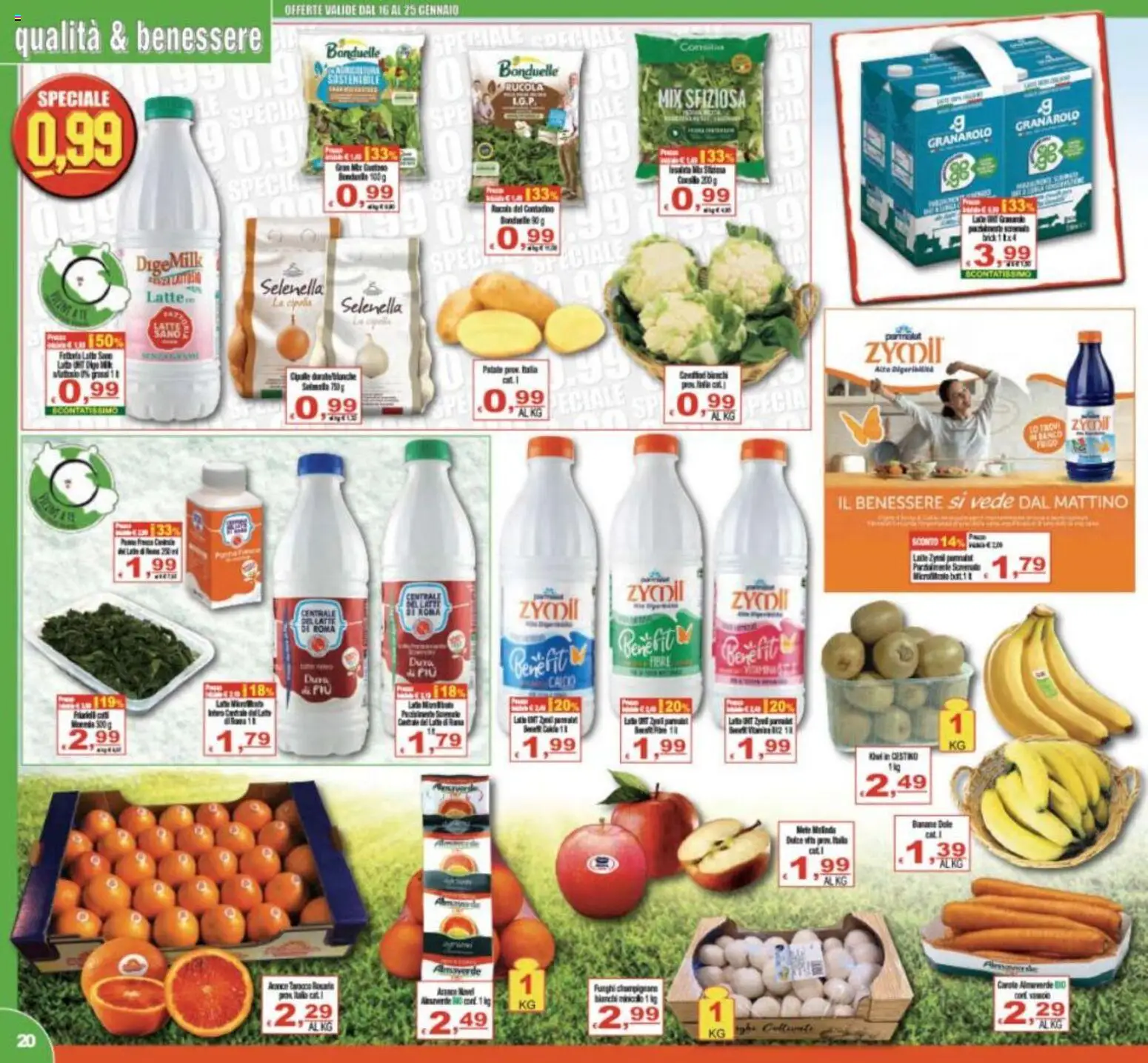 Volantino CTS del 16.01.2026 | Pagina: 20 | Prodotti: Speck, Banane, Rucola, Patate