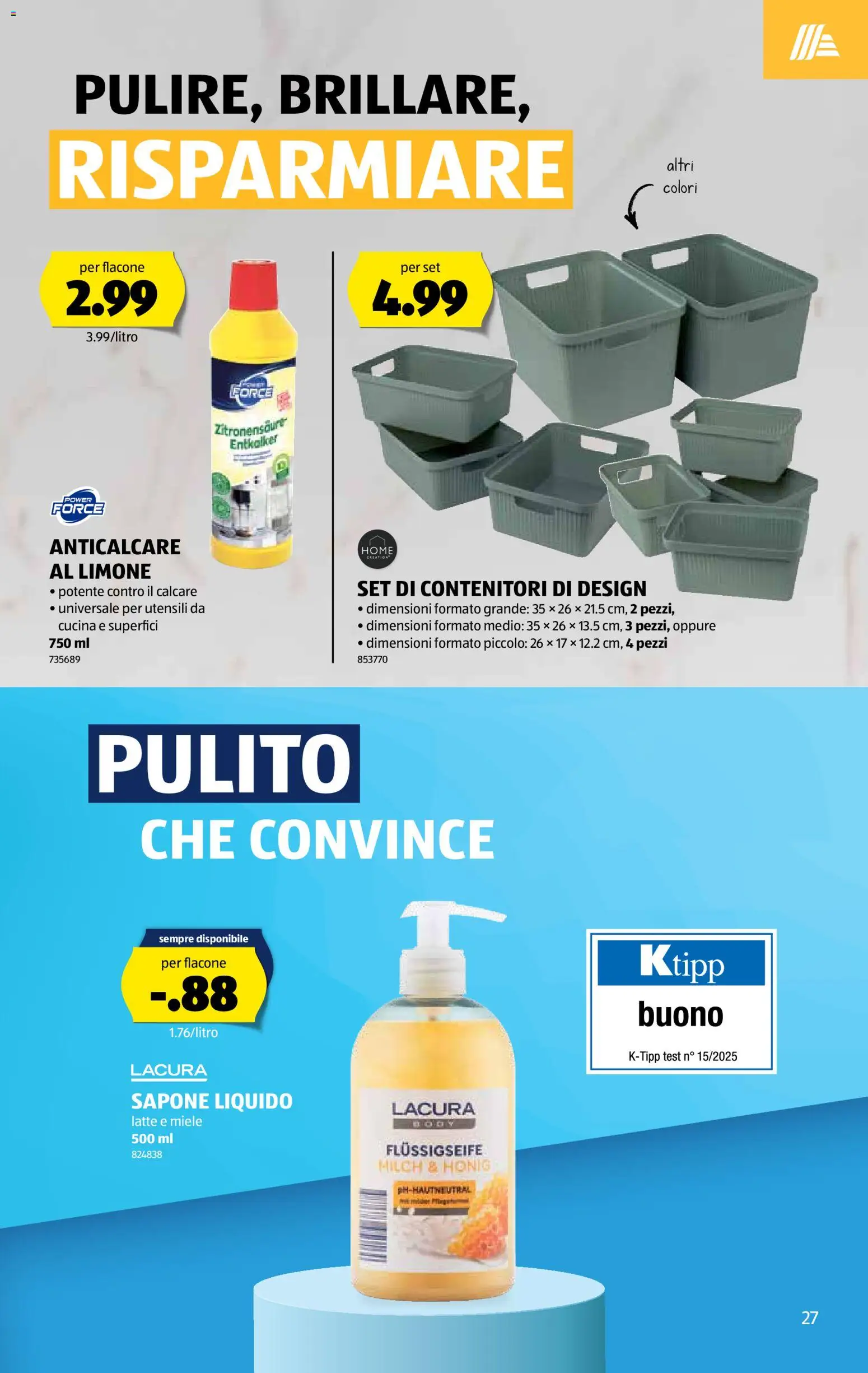 Aldi Aktionen IT – gültig ab 15.01.2026 | Seite: 28 | Produkte: Milch, Miele