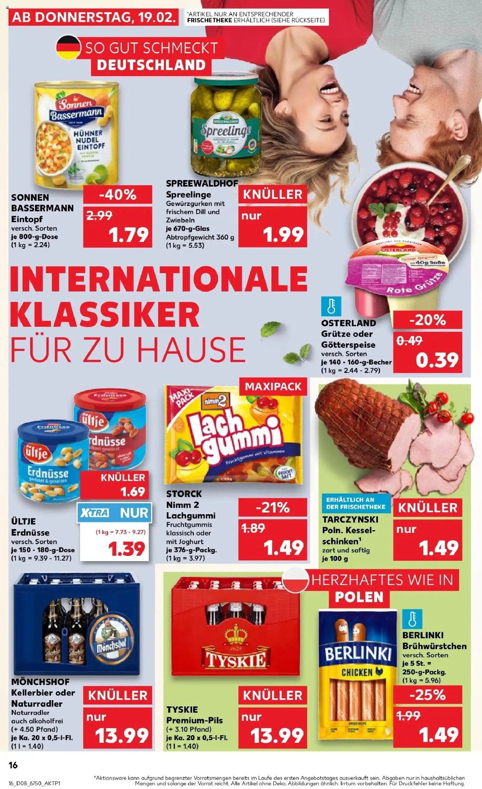 Kaufland prospekt Blankenfelde-Mahlow	 – gültig ab 22.02.2026 | Seite: 16 | Produkte: Monchshof, Erdnüsse, Joghurt, Zwiebeln