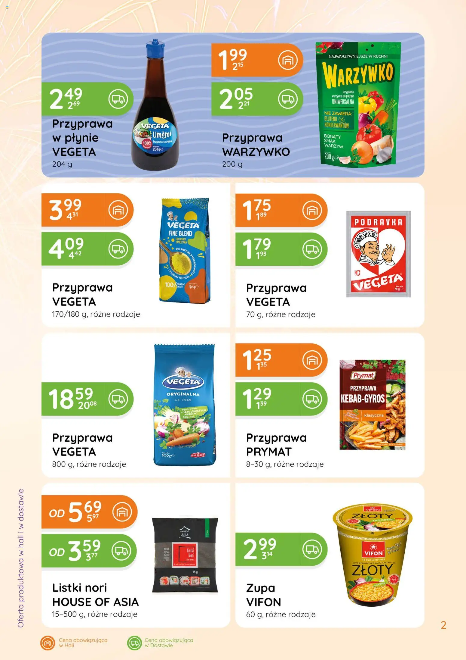 Eurocash Gazetka - Smaki Świata od 08.01.2026 | Strona: 2 | Produkty: Nori, Vifon, Zupa