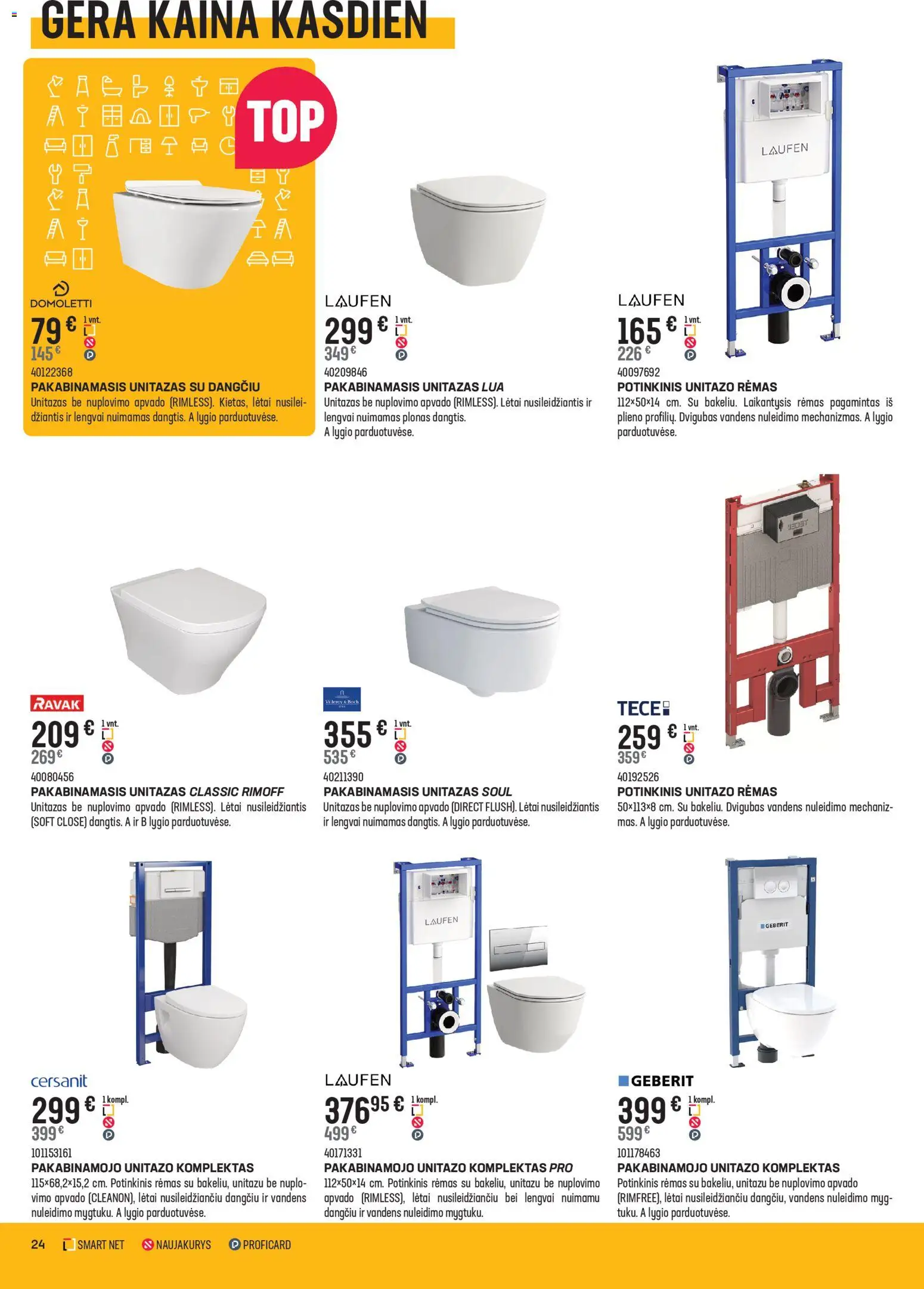 Senukai akcijos nuo 04.02.2026 | Puslapis: 24 | Prekių: Unitazas