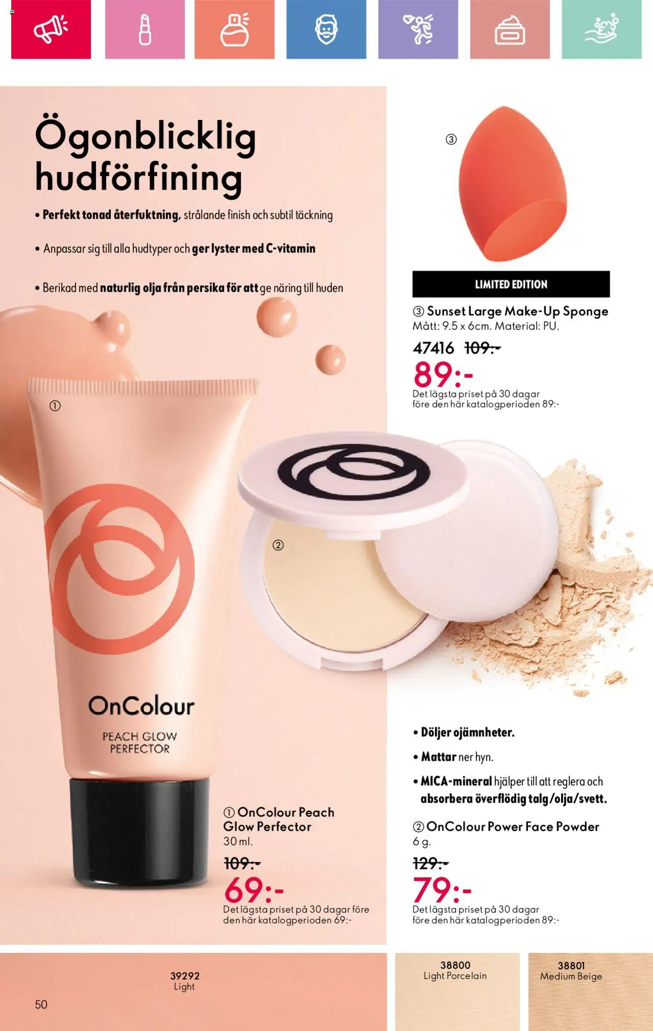 Oriflame reklamblad aktuell från 01.06.2025 | Sida: 50 | Produkter: Olja, Persika